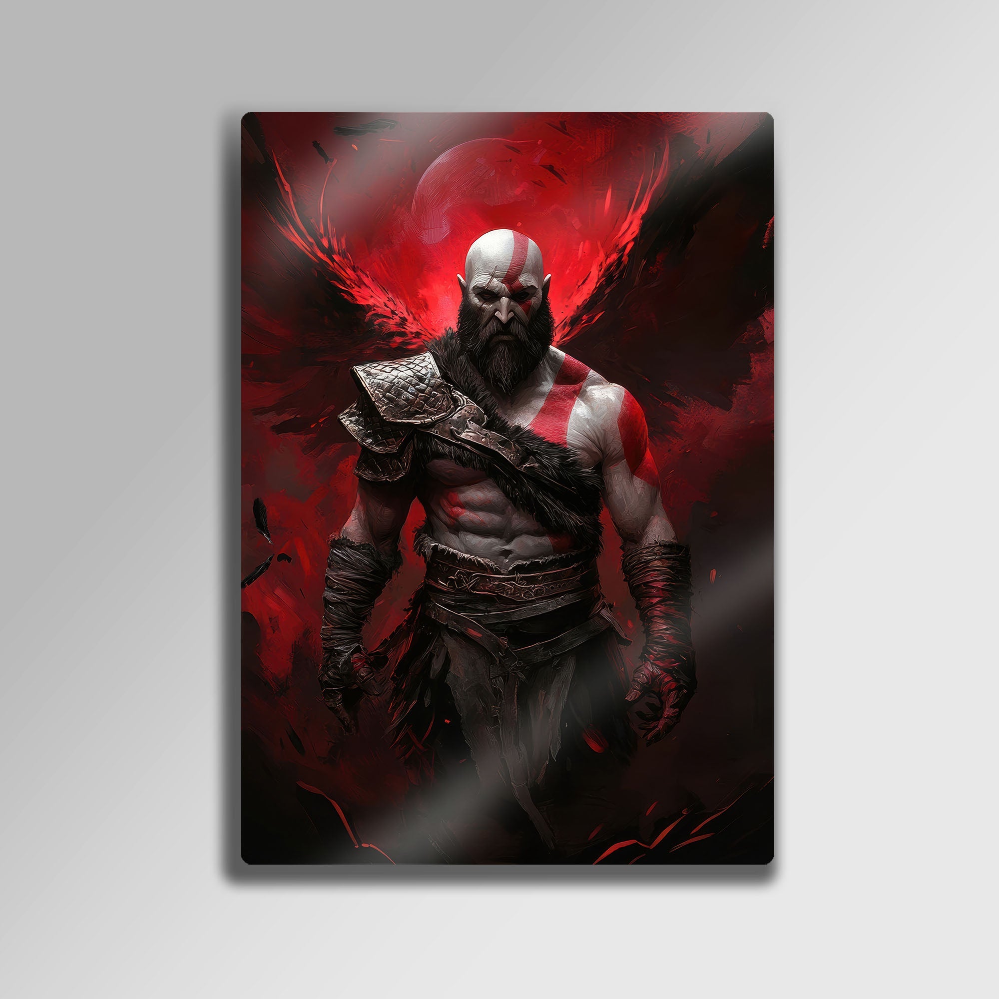 Kratos, God of War Oyun Karakteri - Metal Tablo