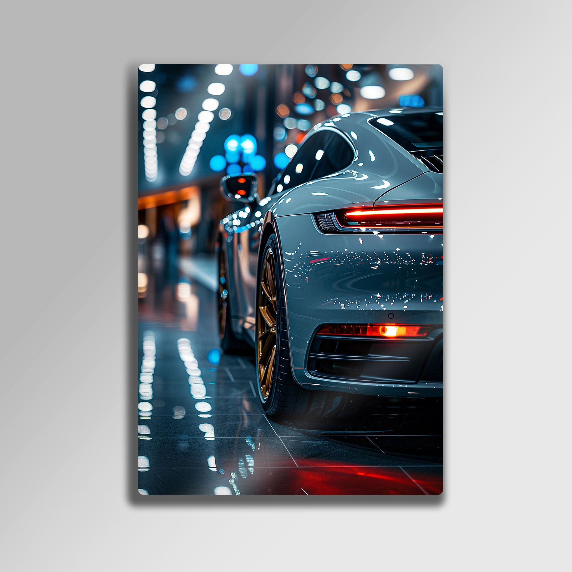 Porsche 911 Showroom - Metal Tablo