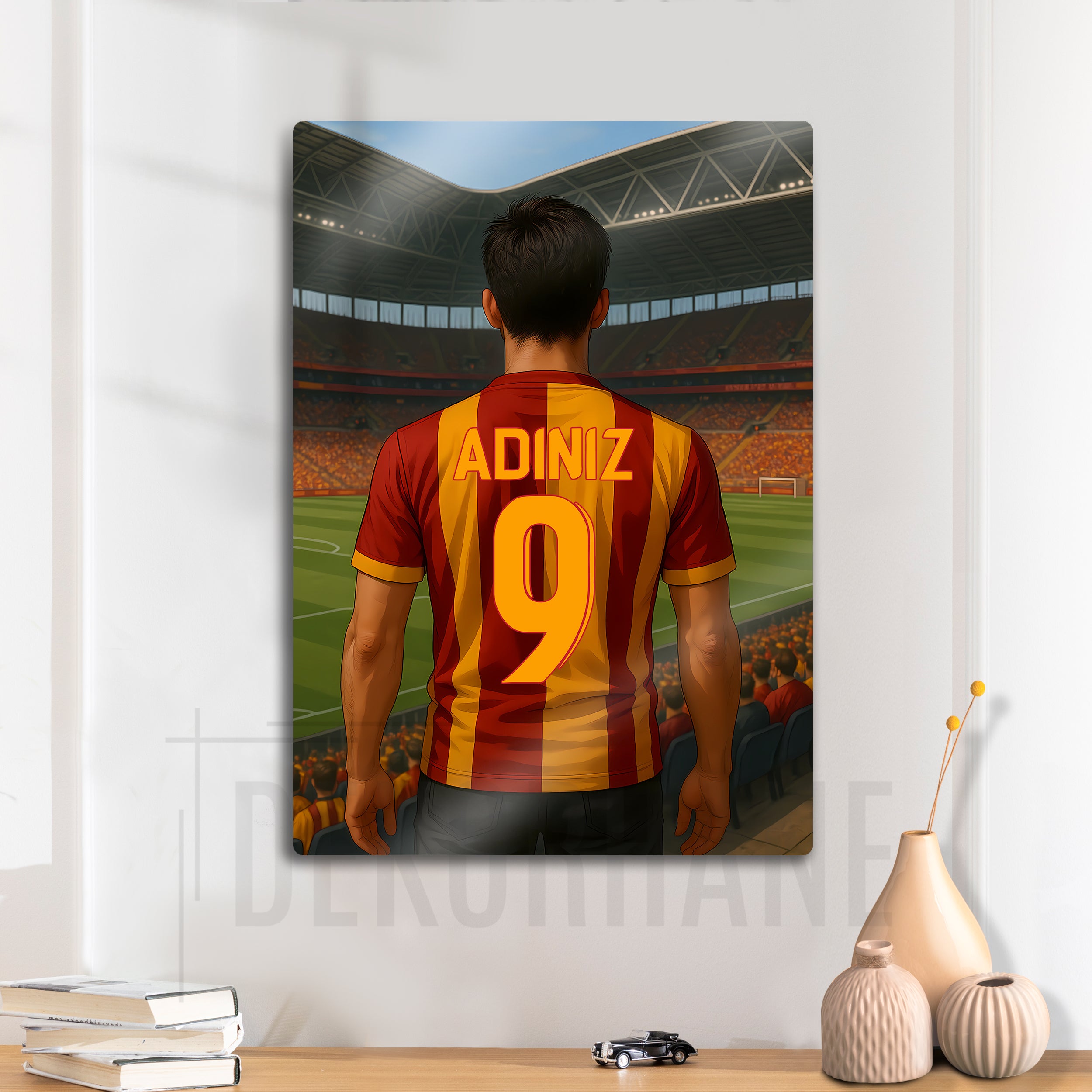 Galatasaray Bireysel Stadyum Temalı - Kişiselleştirilebilir Metal Tablo