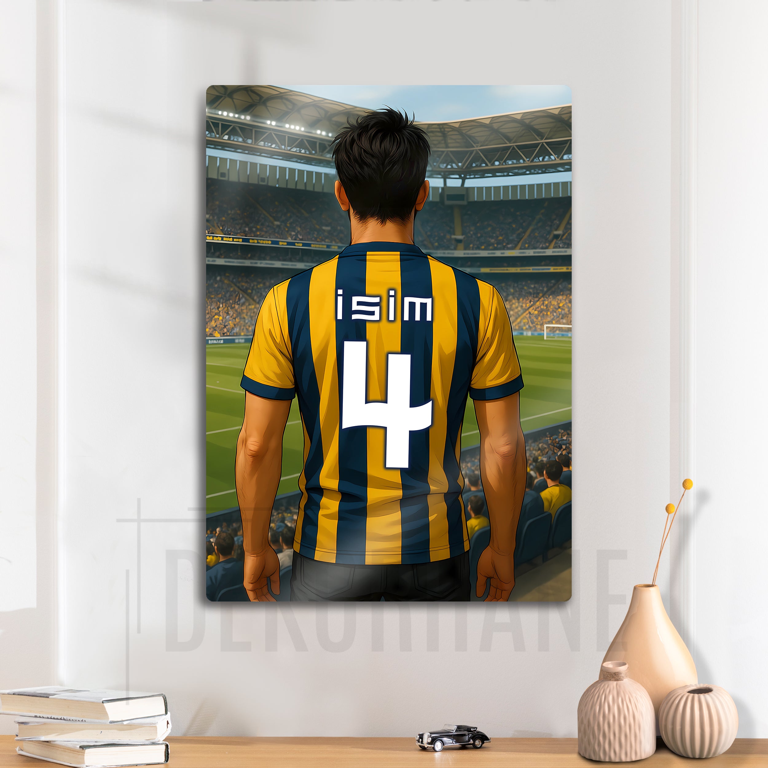 Fenerbahçe Bireysel Stadyum Temalı - Kişiselleştirilebilir Metal Tablo