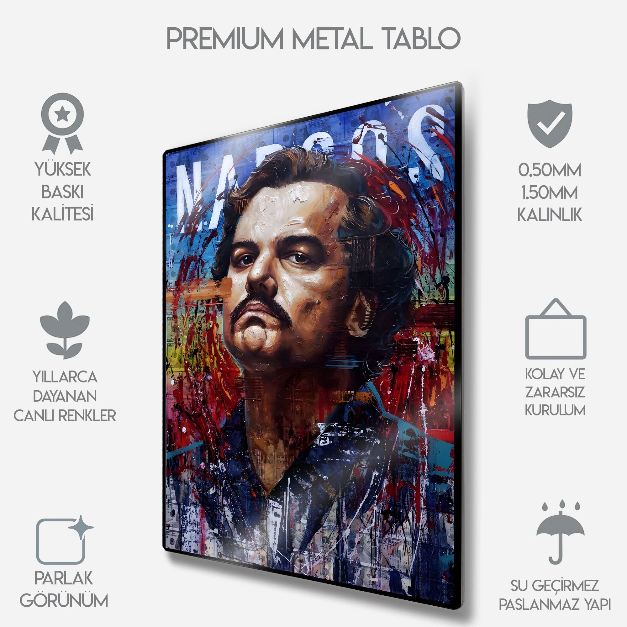 Narcos Pablo Escobar - Metal Tablo