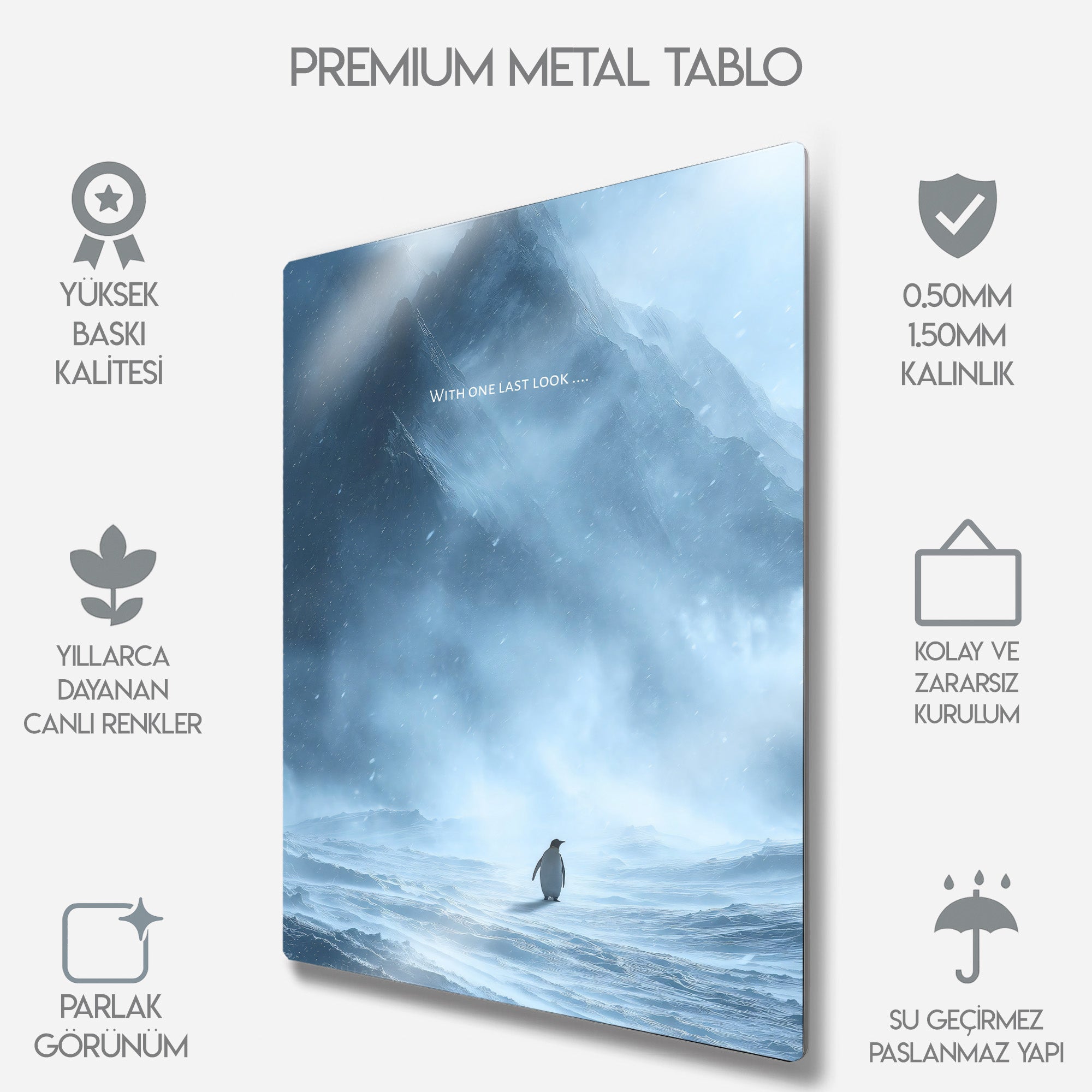 But Why, Nihilist Penguen, Penguin Motivasyon - Metal Tablo