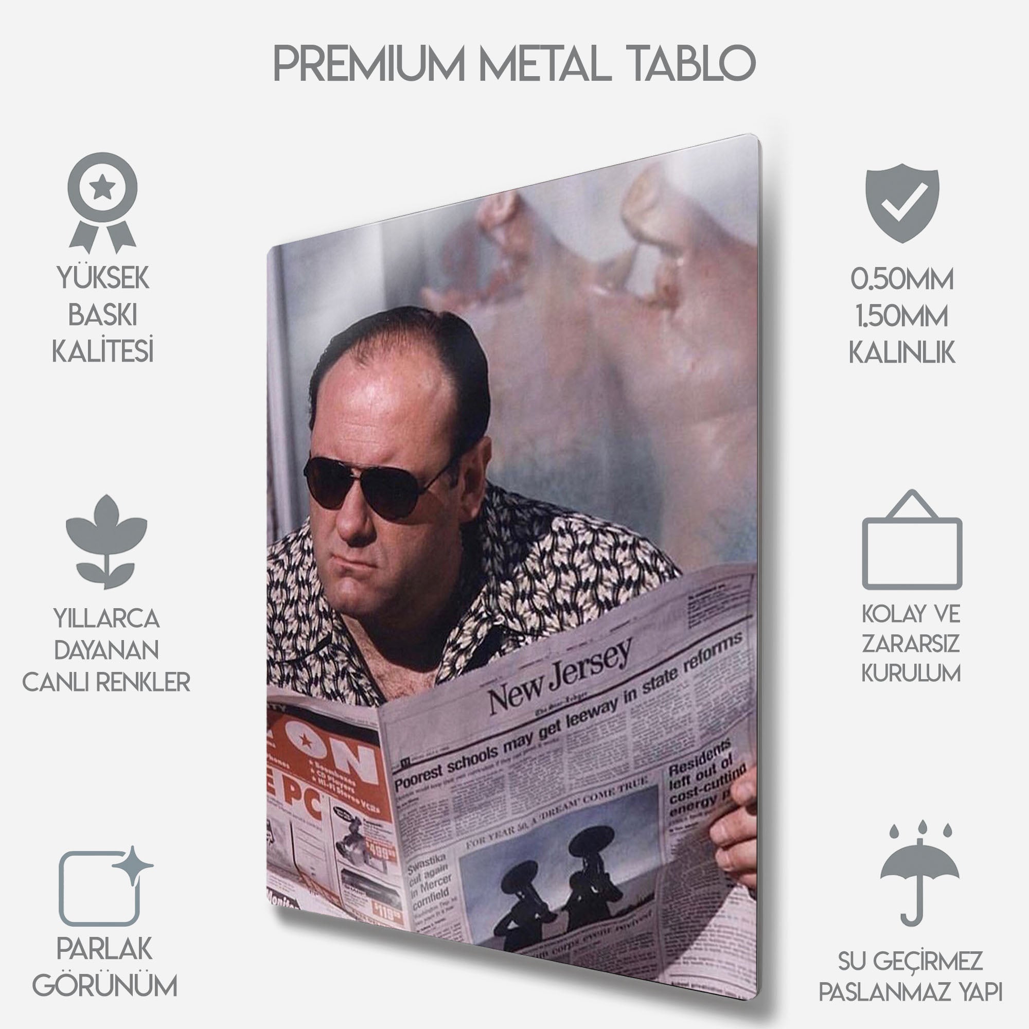 The Sopranos Tony Soprano - Metal Tablo