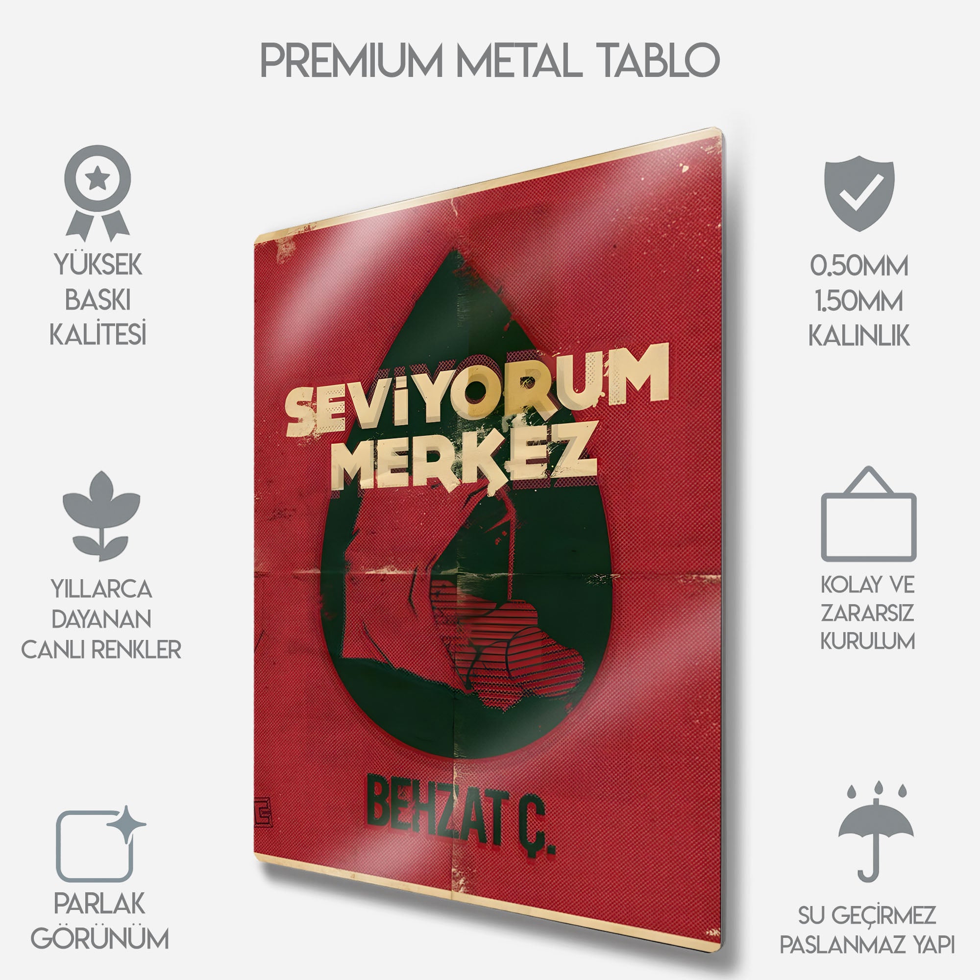 Behzat Ç. "Seviyorum Merkez" - Metal Tablo