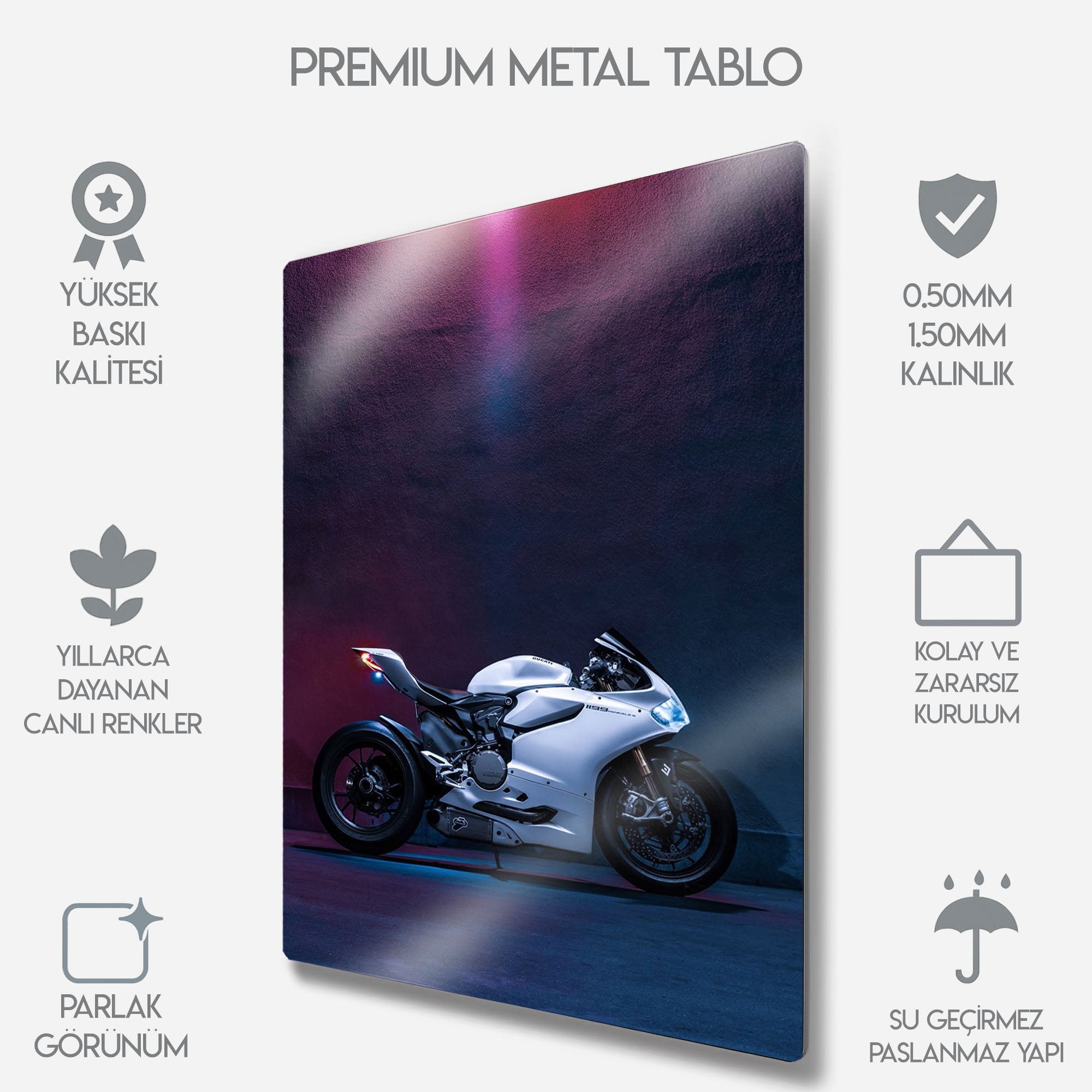 Ducati Panigale 1199 - Metal Tablo