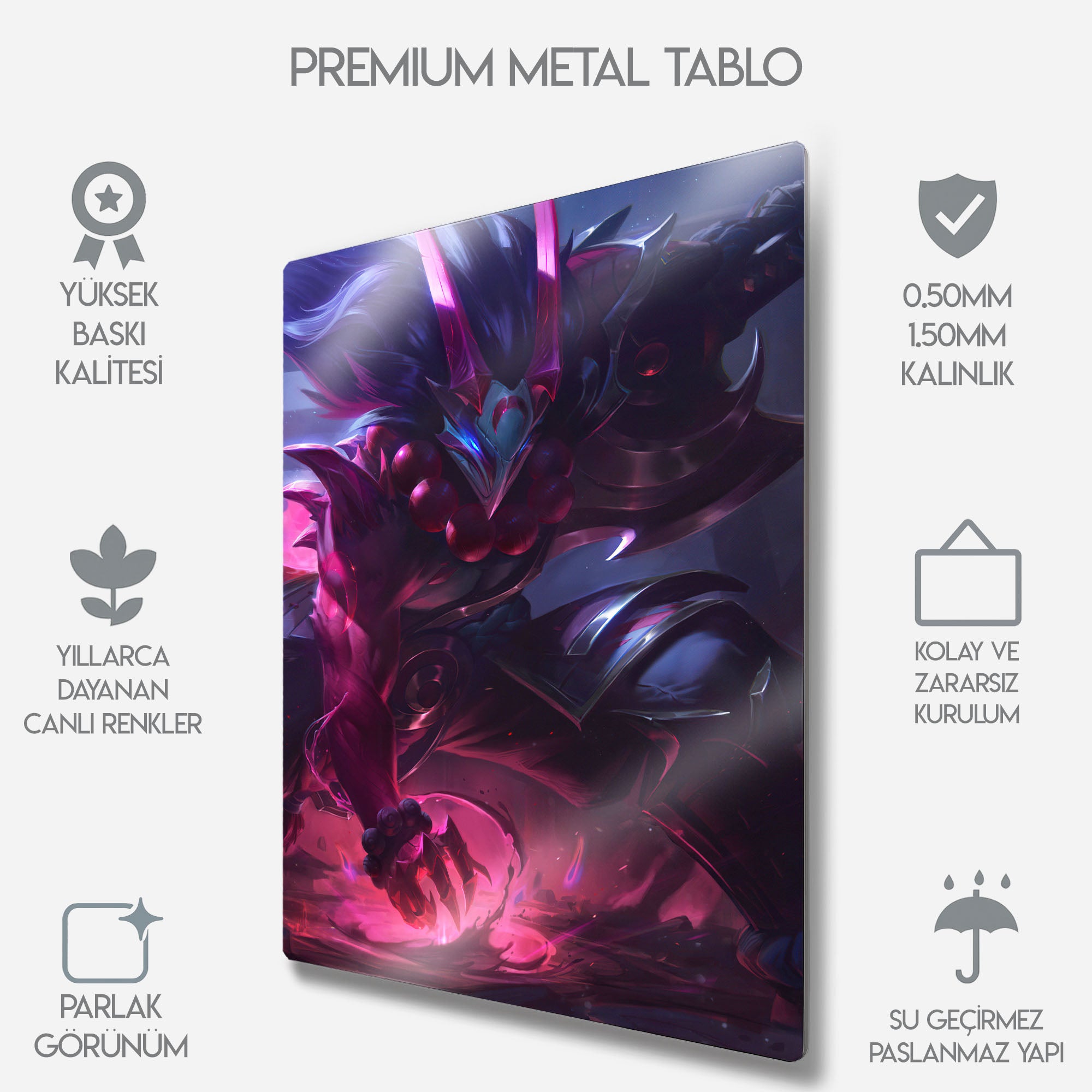 Kanlı Ay Tryndamere - Metal Tablo