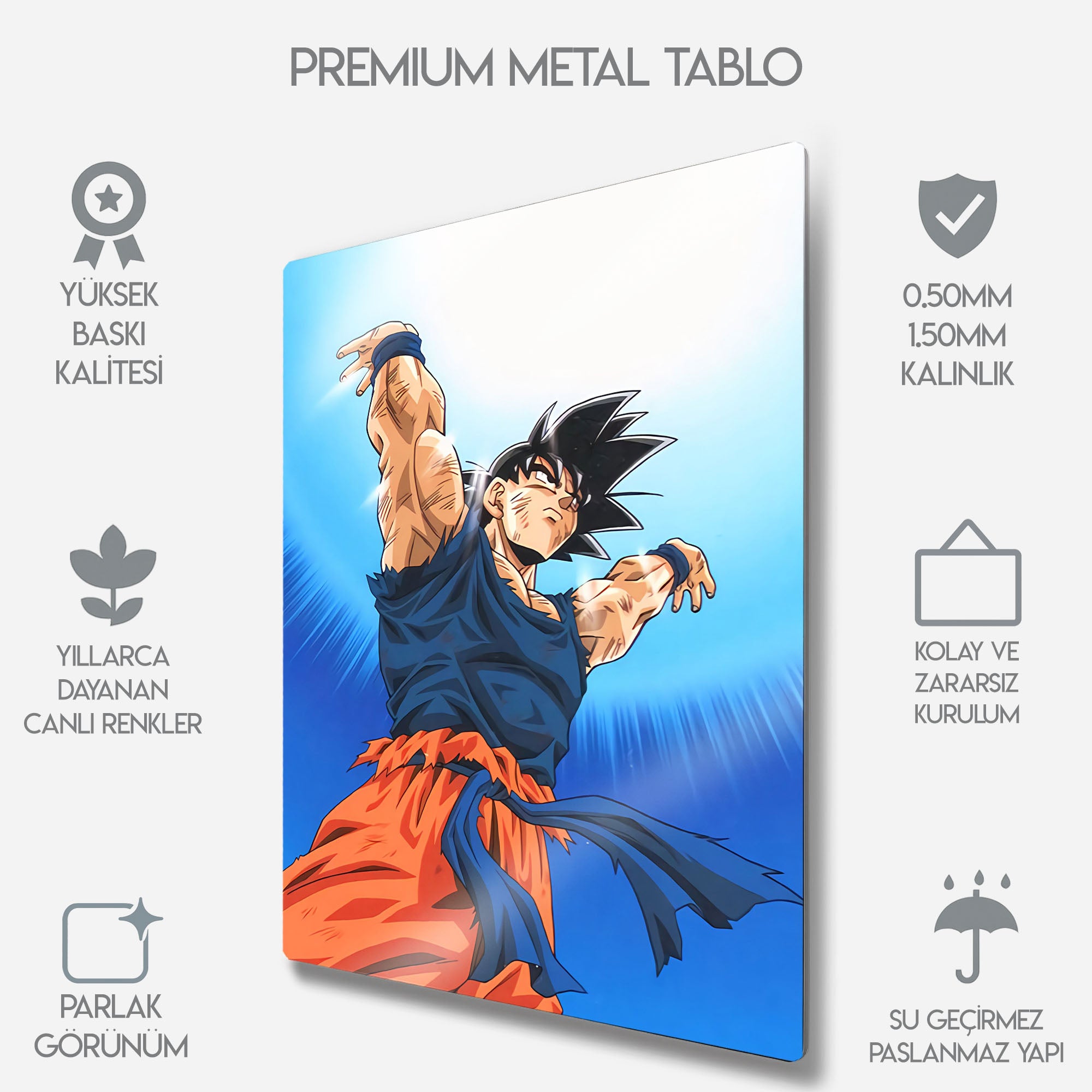 Goku, Dragon Ball Super Saiyan - Metal Tablo