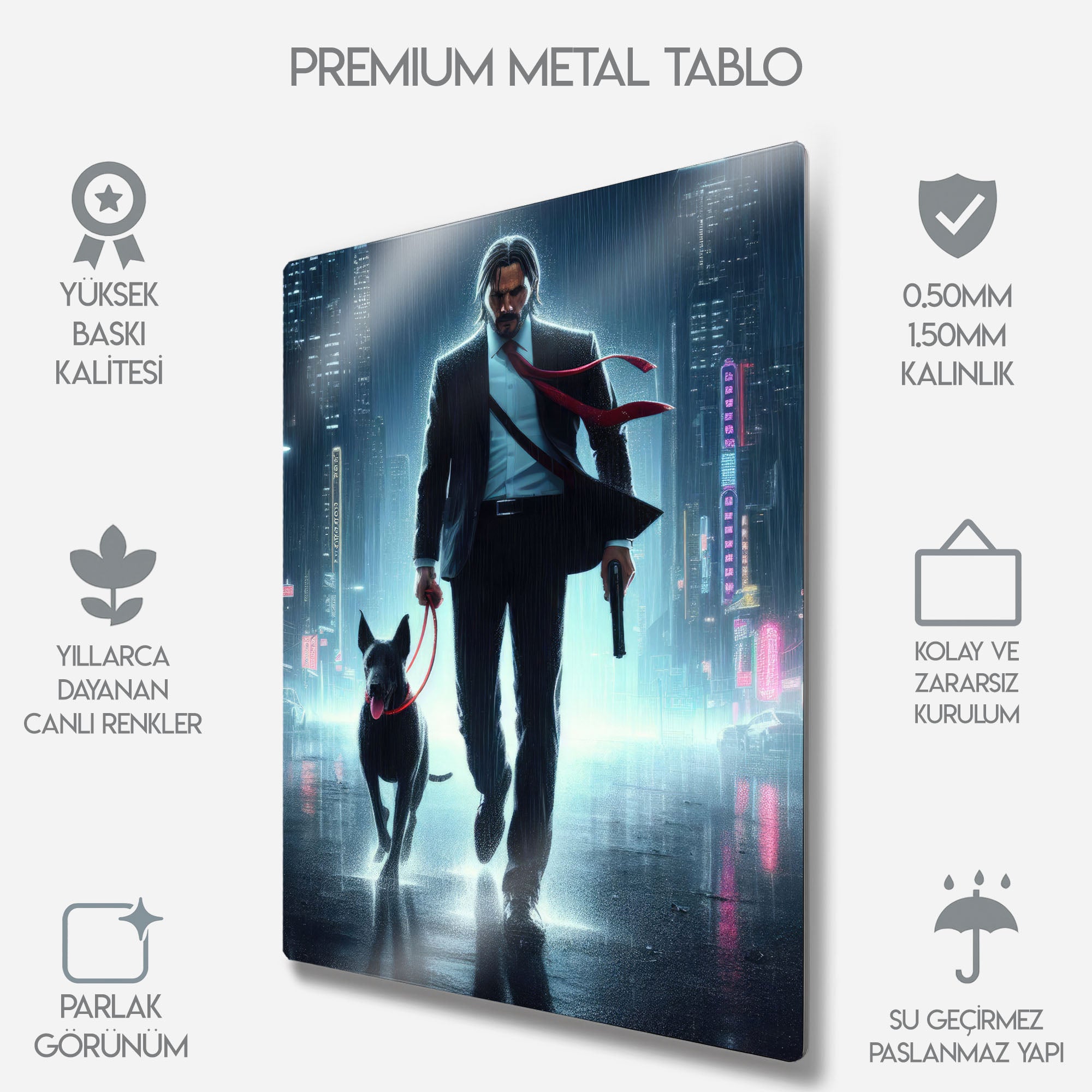 John Wick - Metal Tablo