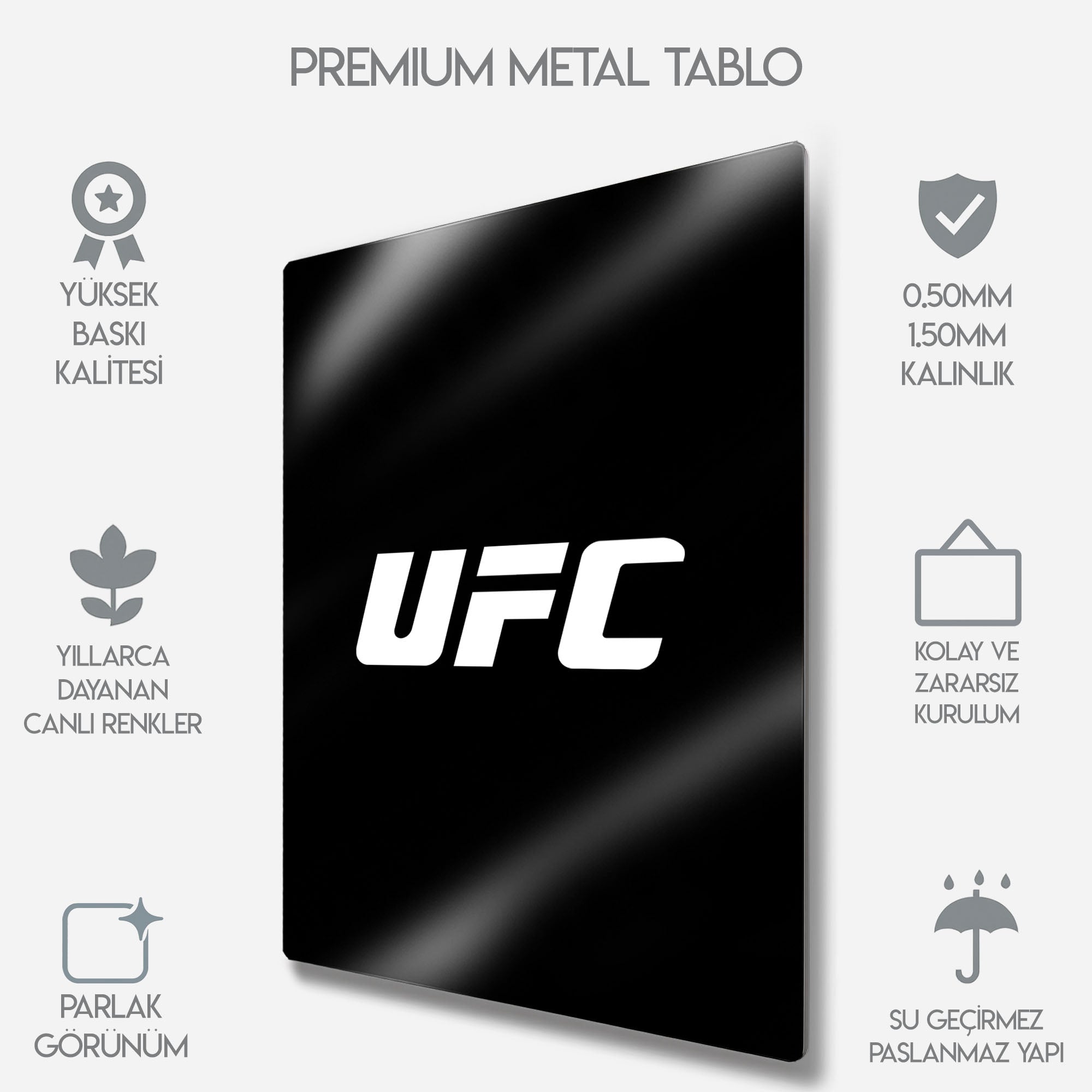 UFC Logo - Metal Tablo