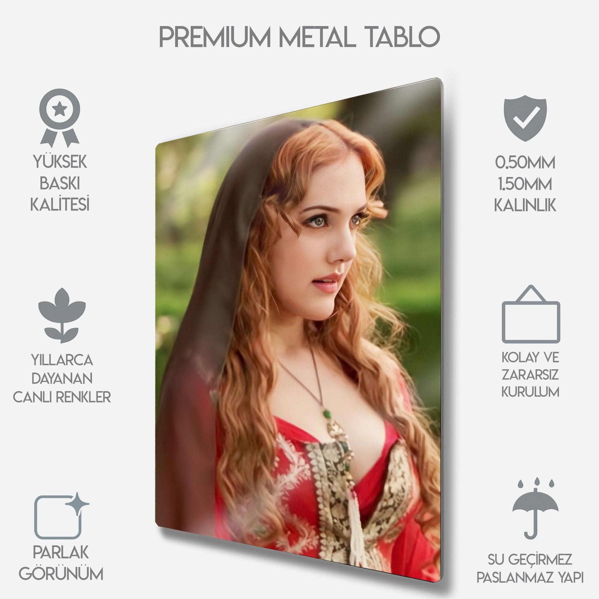 Hürrem Sultan, Muhteşem Yüzyıl Duvar Dekoru - Metal Tablo