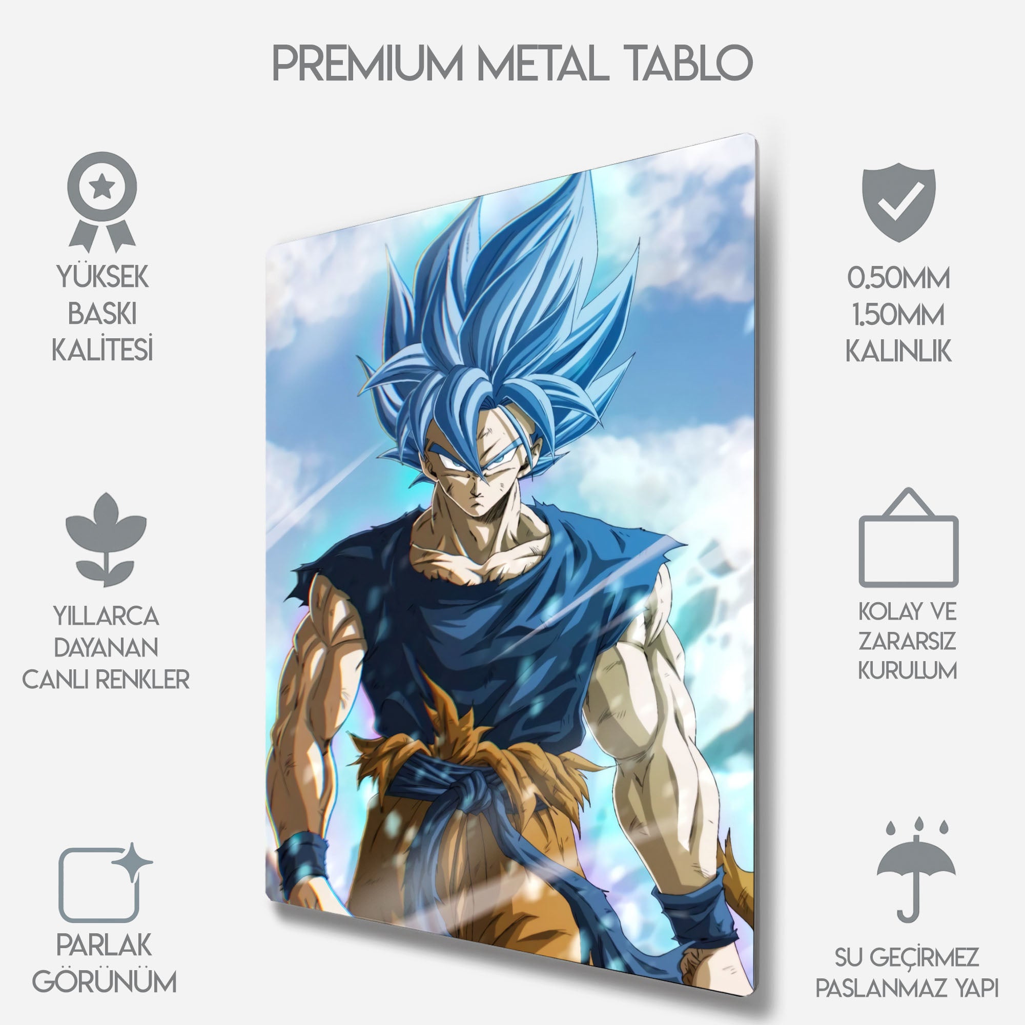 Goku, Dragon Ball Super Saiyan - Metal Tablo