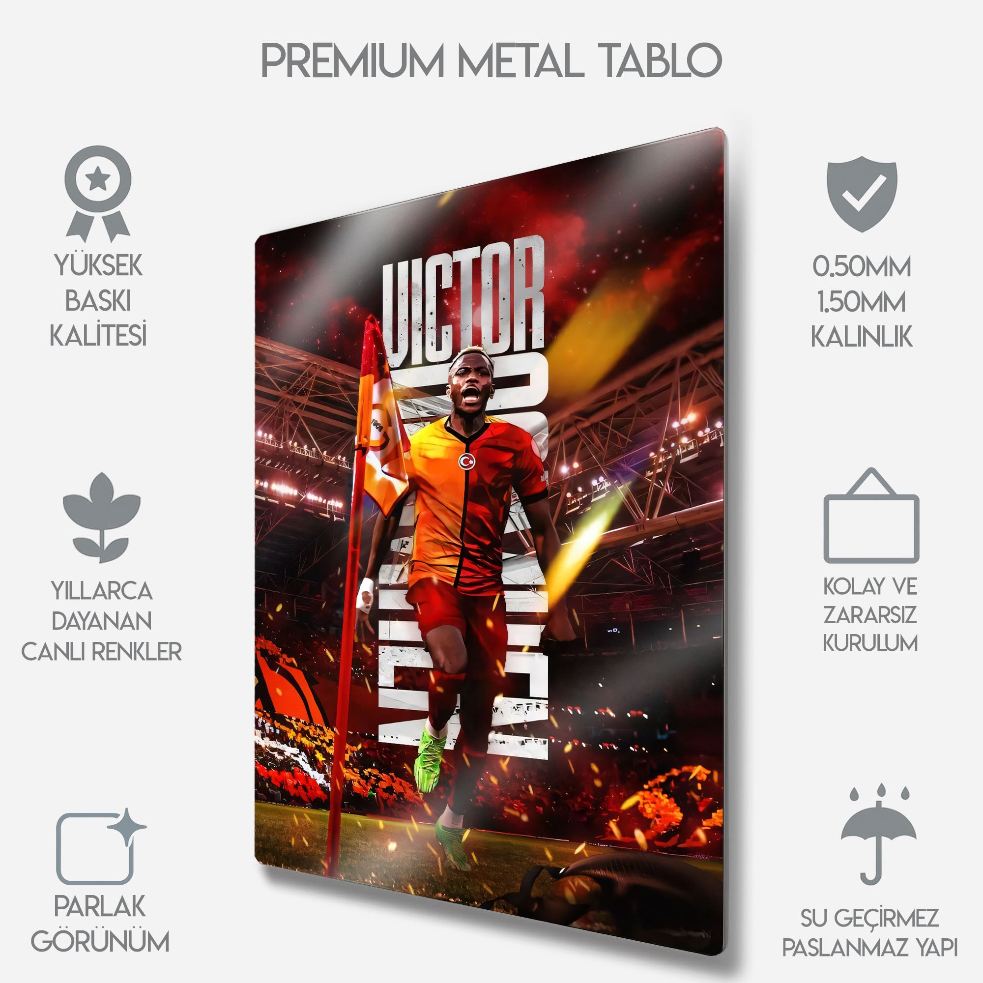 Victor Osimhen - Metal Tablo