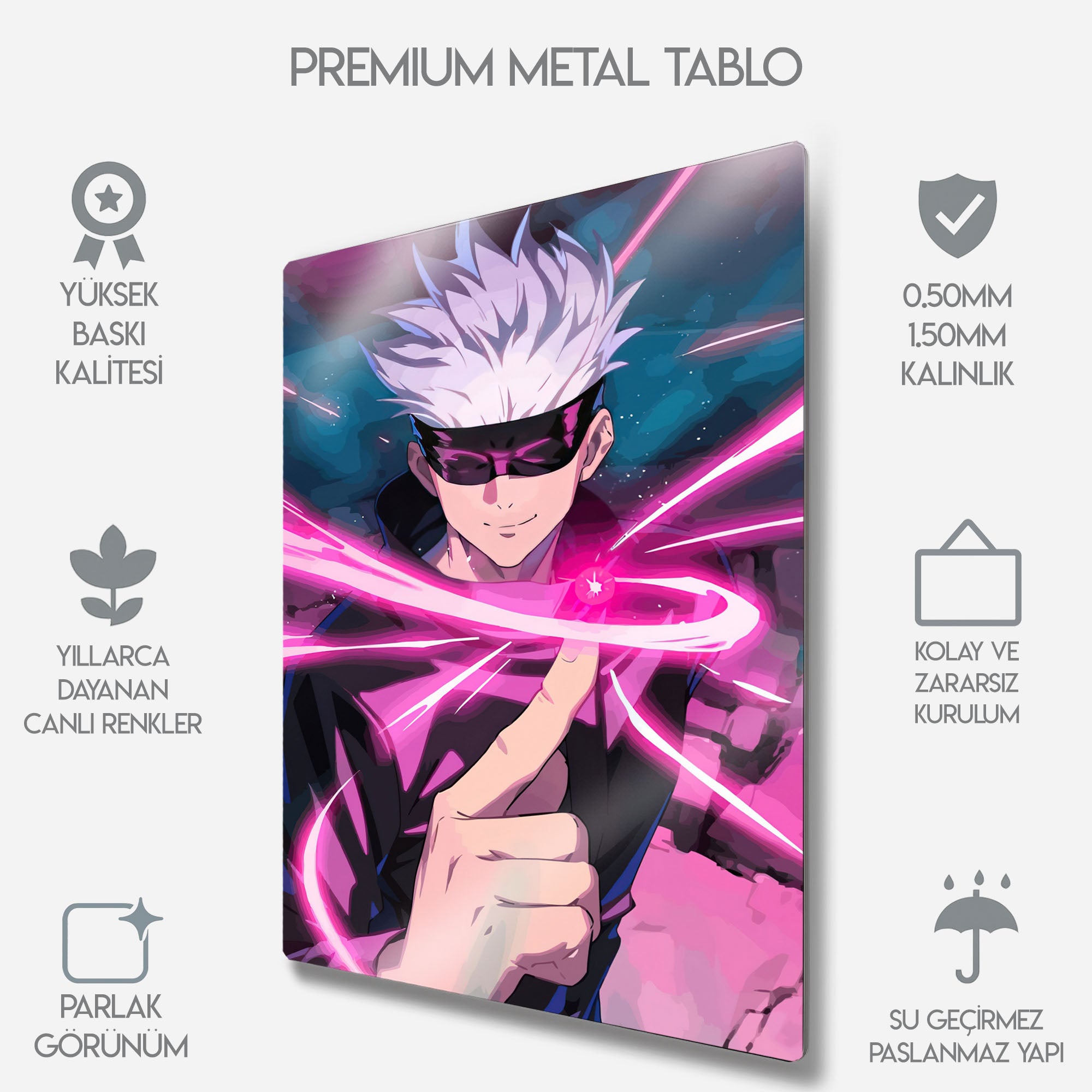 Satoru Gojo, Jujutsu Kaisen - Metal Tablo