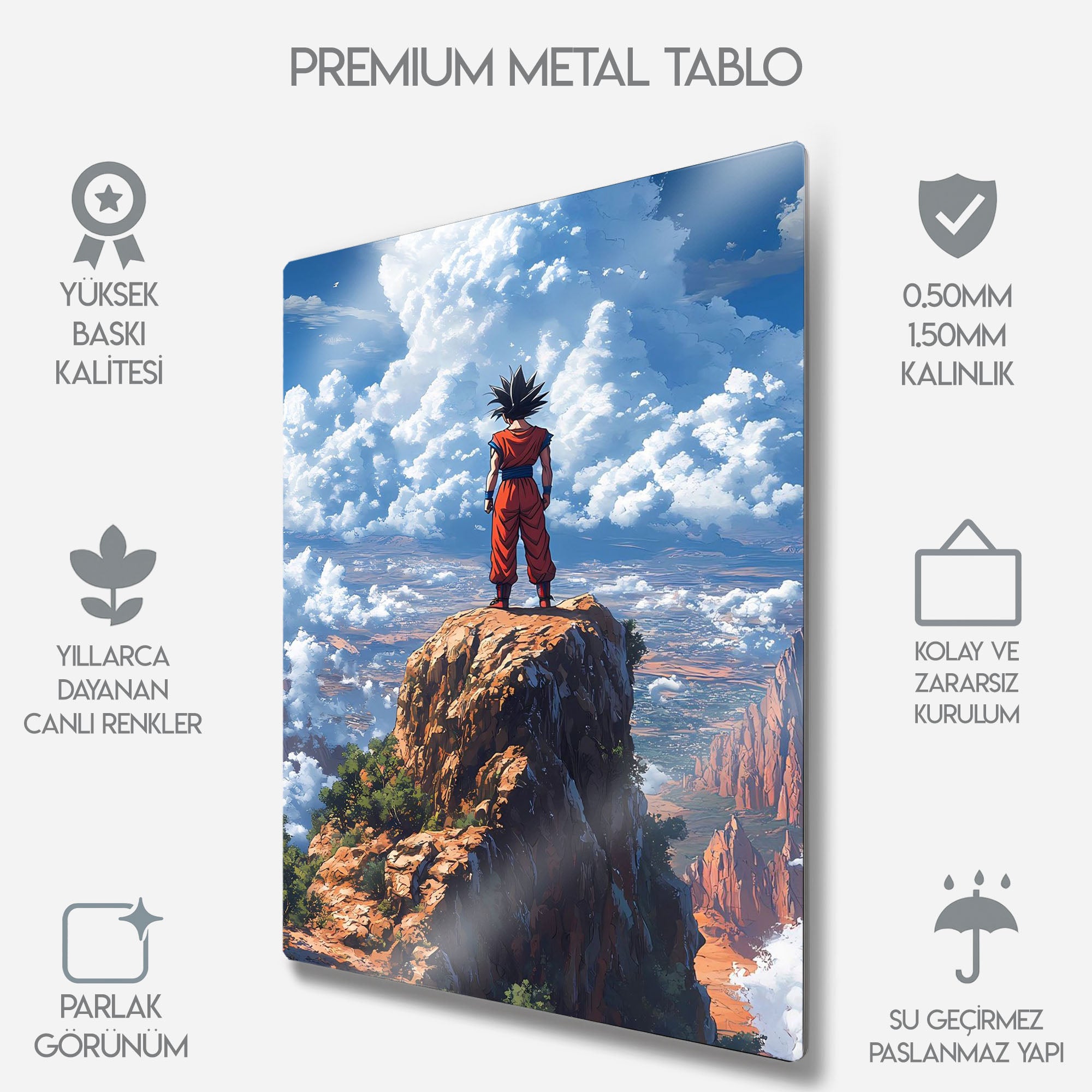 Goku, Dragon Ball Super Saiyan - Metal Tablo