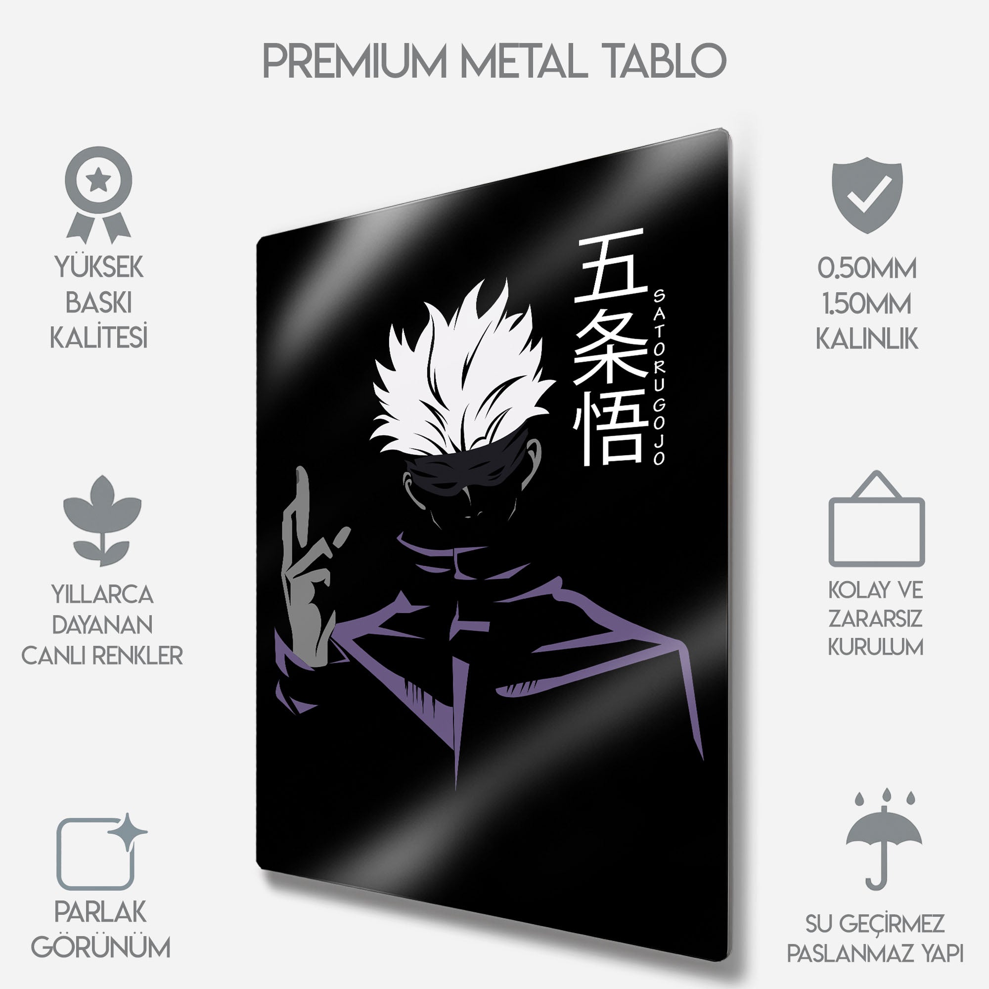 Jujutsu Kaisen Satoru Gojo - Metal Tablo