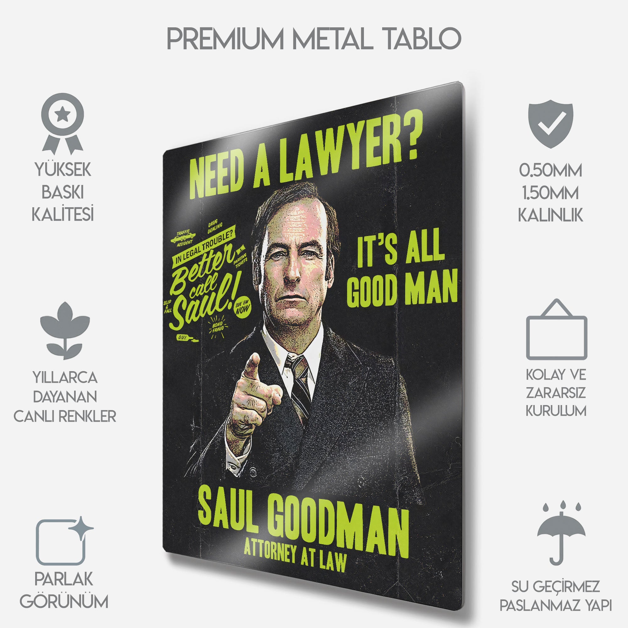 Better Call Saul - Metal Tablo