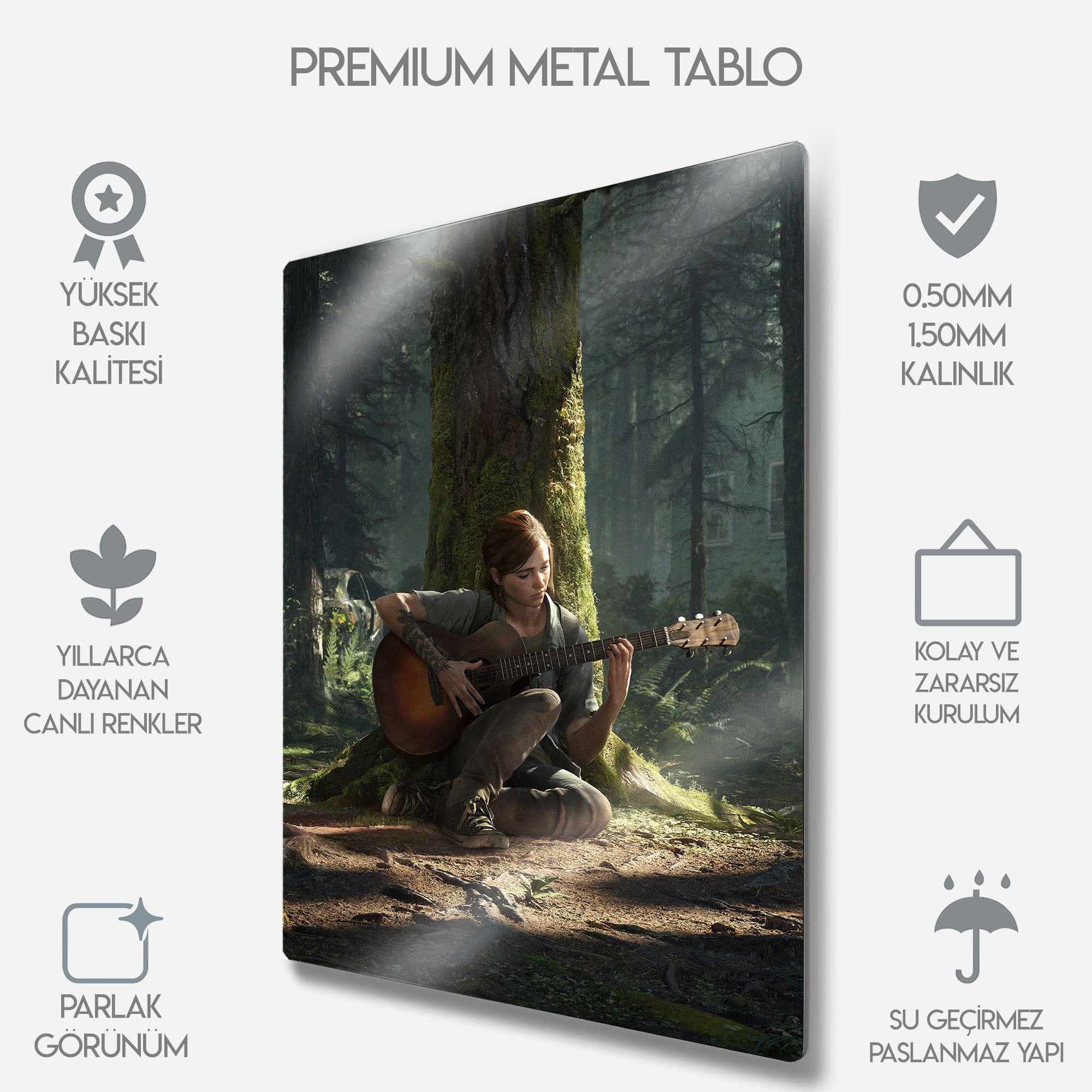 The Last of Us Part II Ellie - Metal Tablo