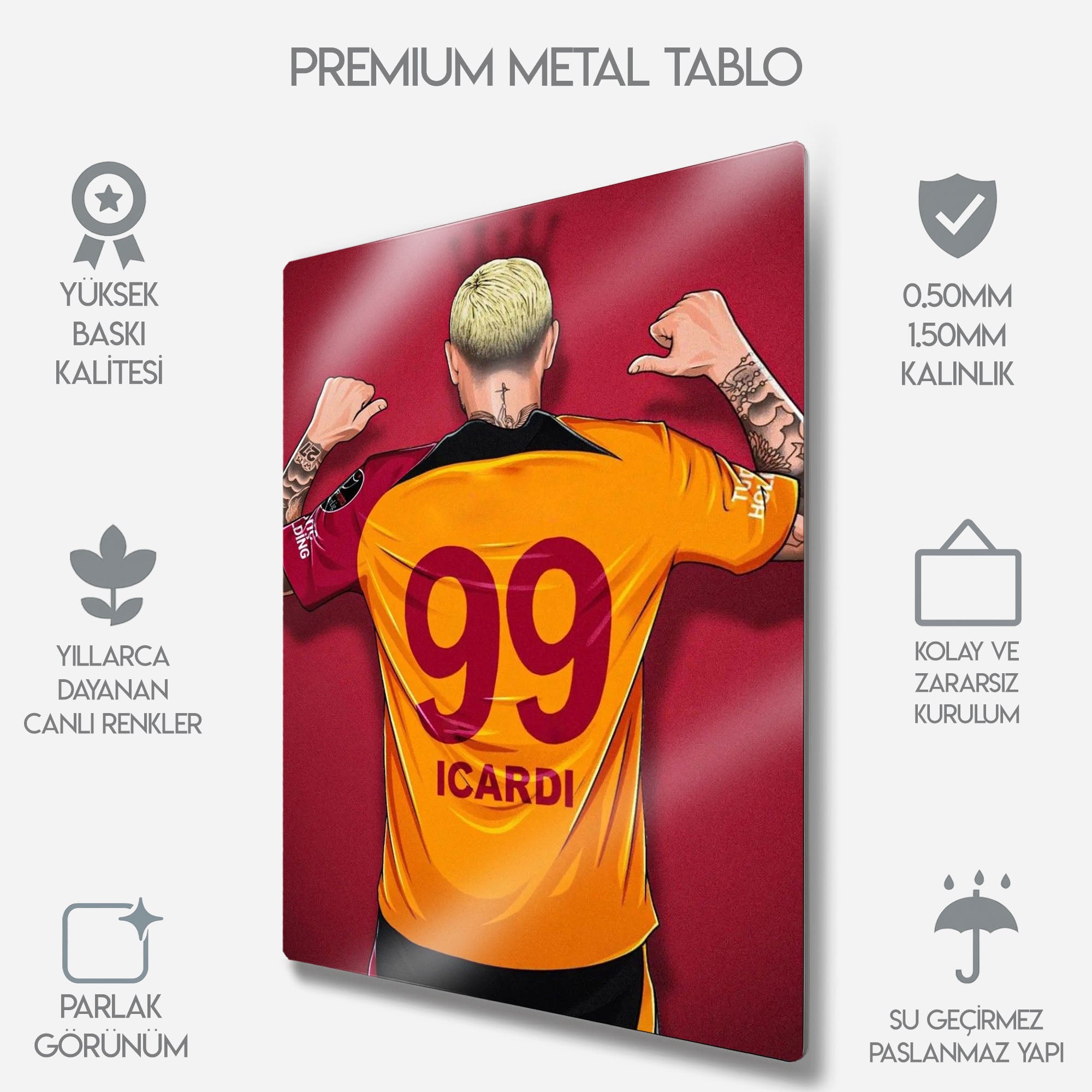 Mauro İcardi 99 - Metal Tablo