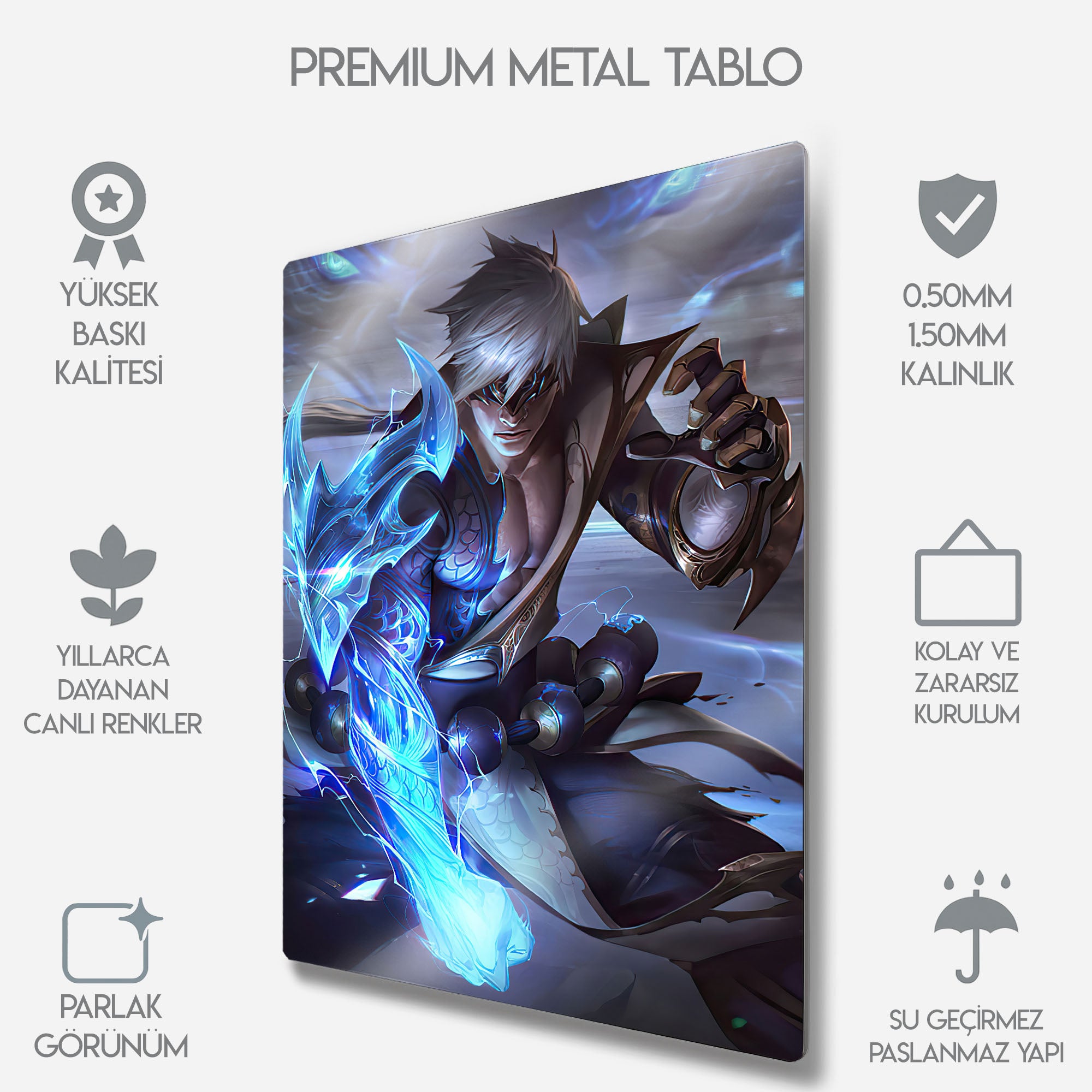 Fırtına Ejderi Lee Sin - Metal Tablo