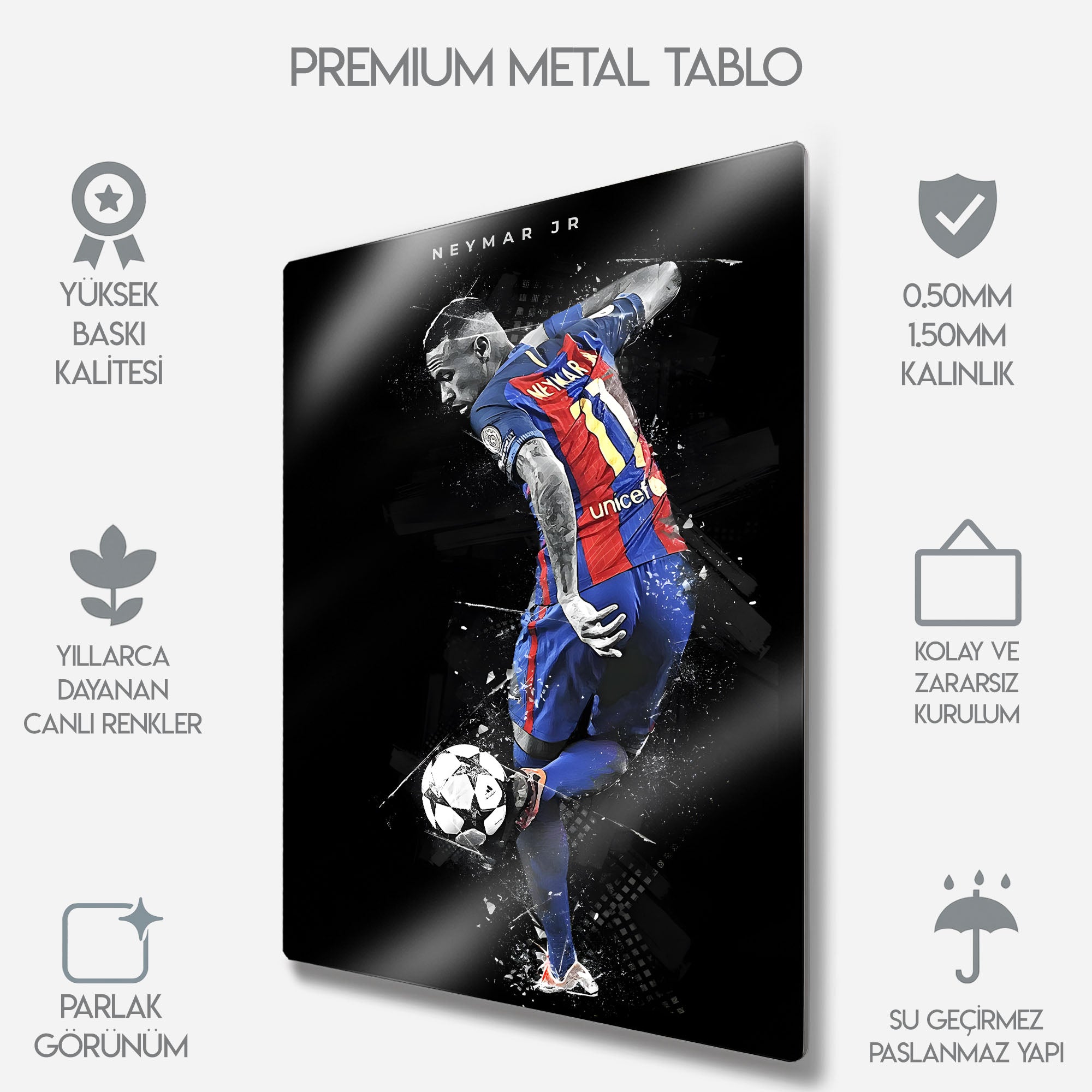 Neymar Jr Barcelona - Metal Tablo