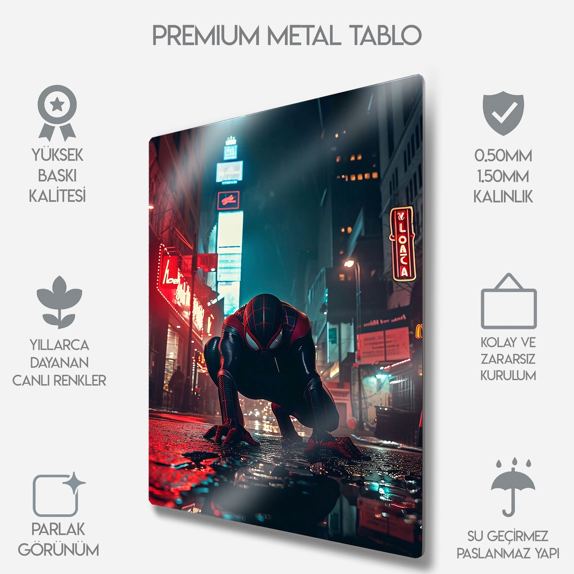 Spider-Man Miles Morales - Metal Tablo