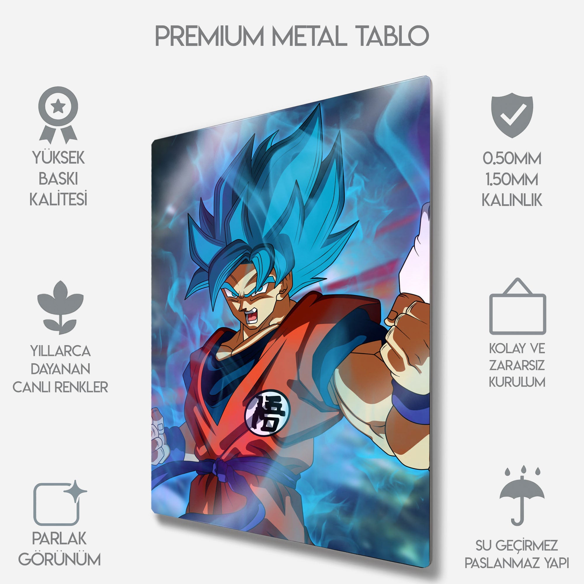 Goku, Dragon Ball Super Saiyan - Metal Tablo