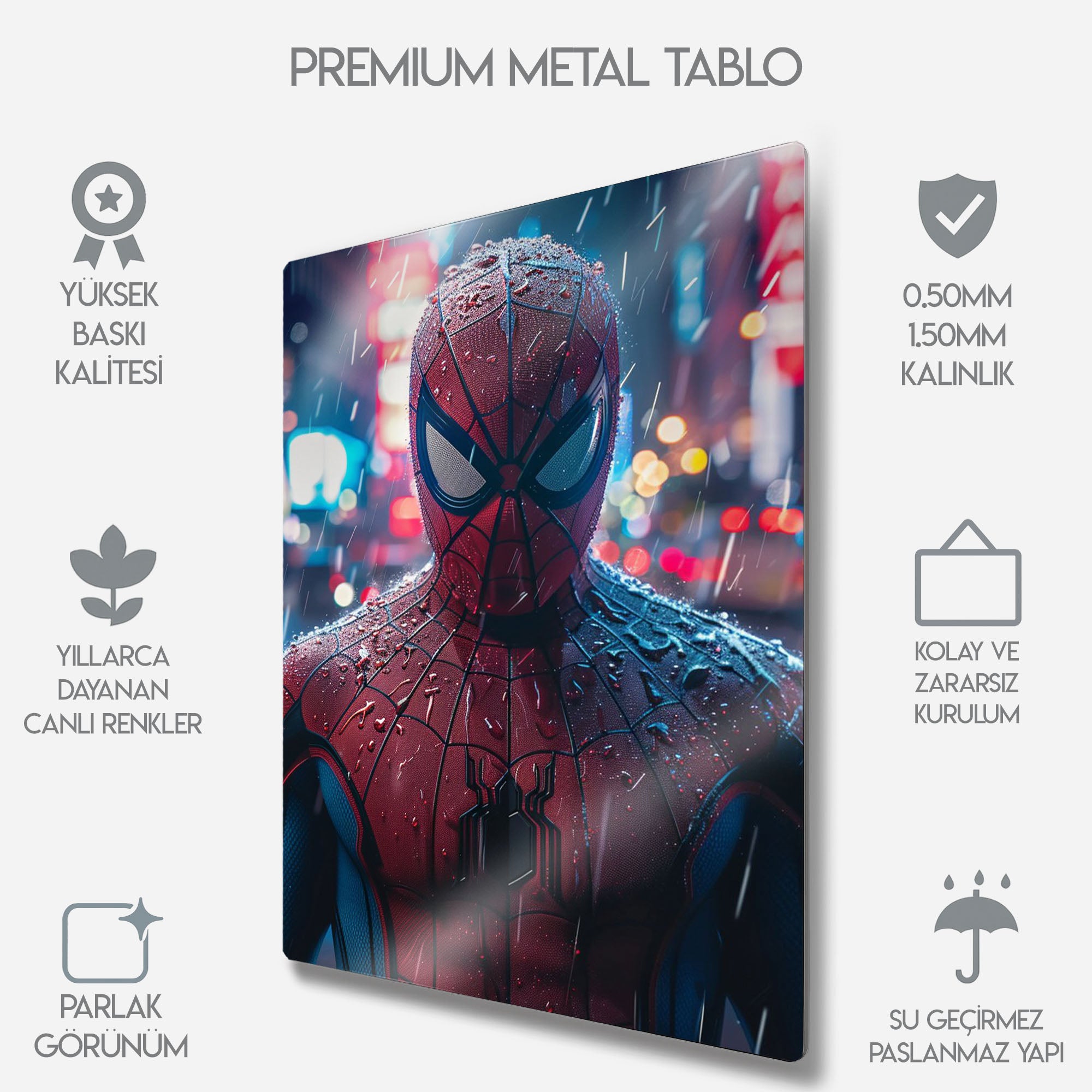 Spiderman, Örümcek Adam - Metal Tablo