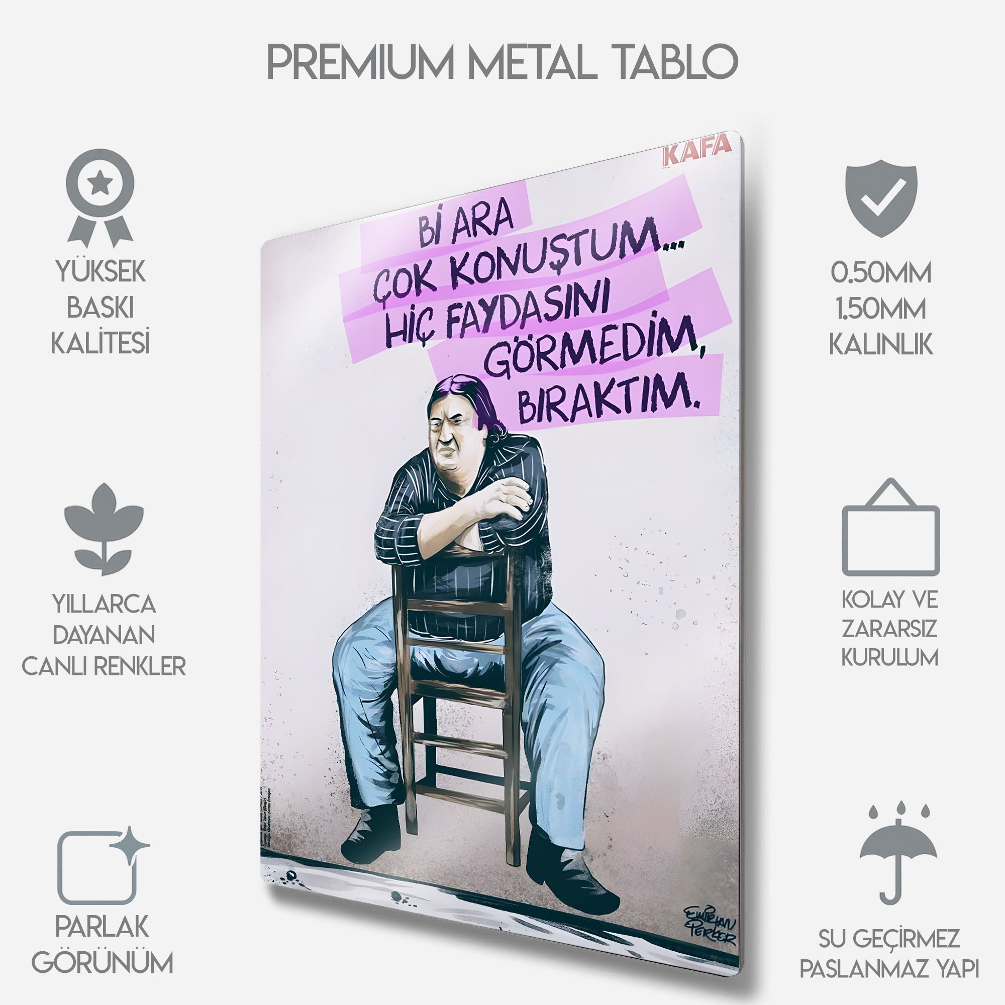 Organize İşler - Metal Tablo