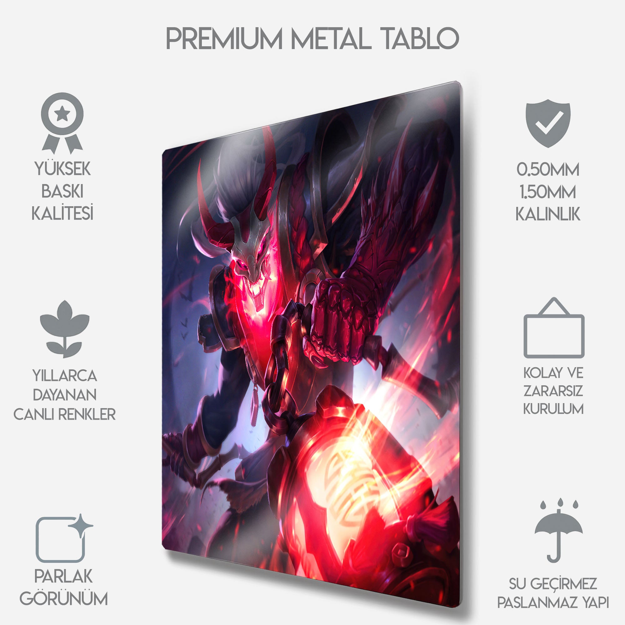 Kanlı Ay Thresh - Metal Tablo