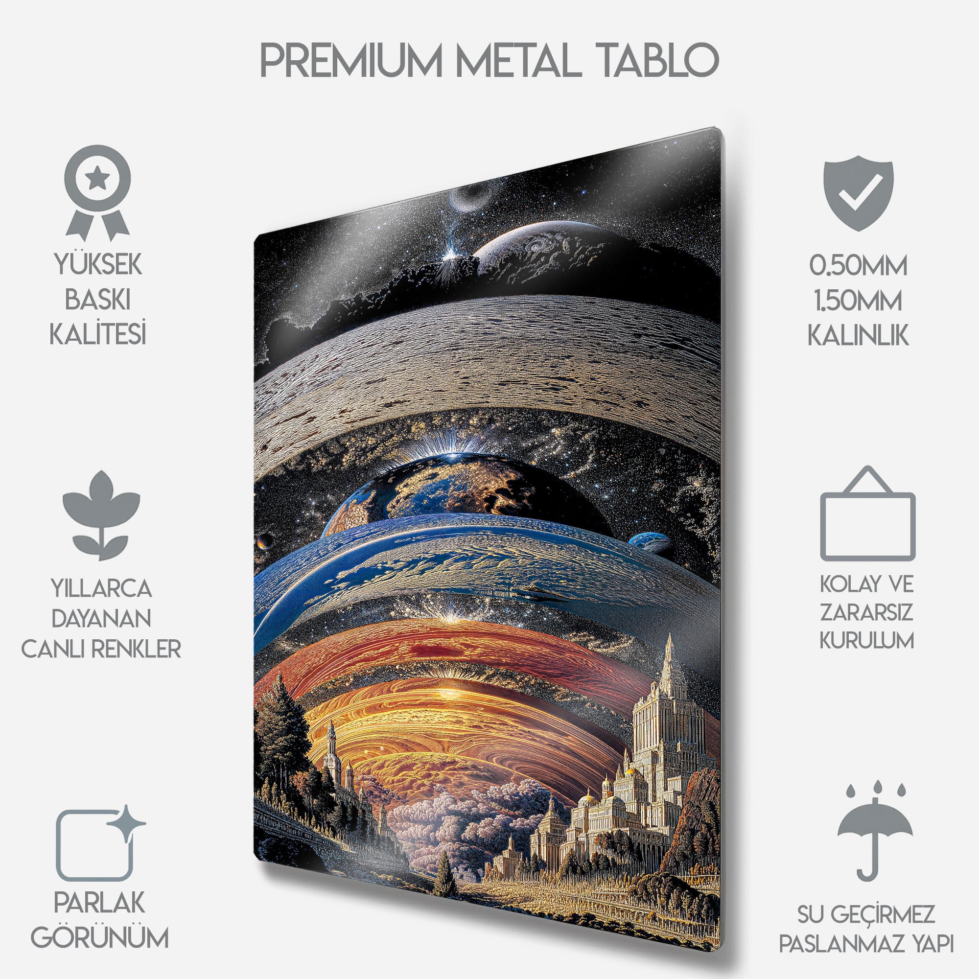 Kozmik Katmanlar - Metal Tablo
