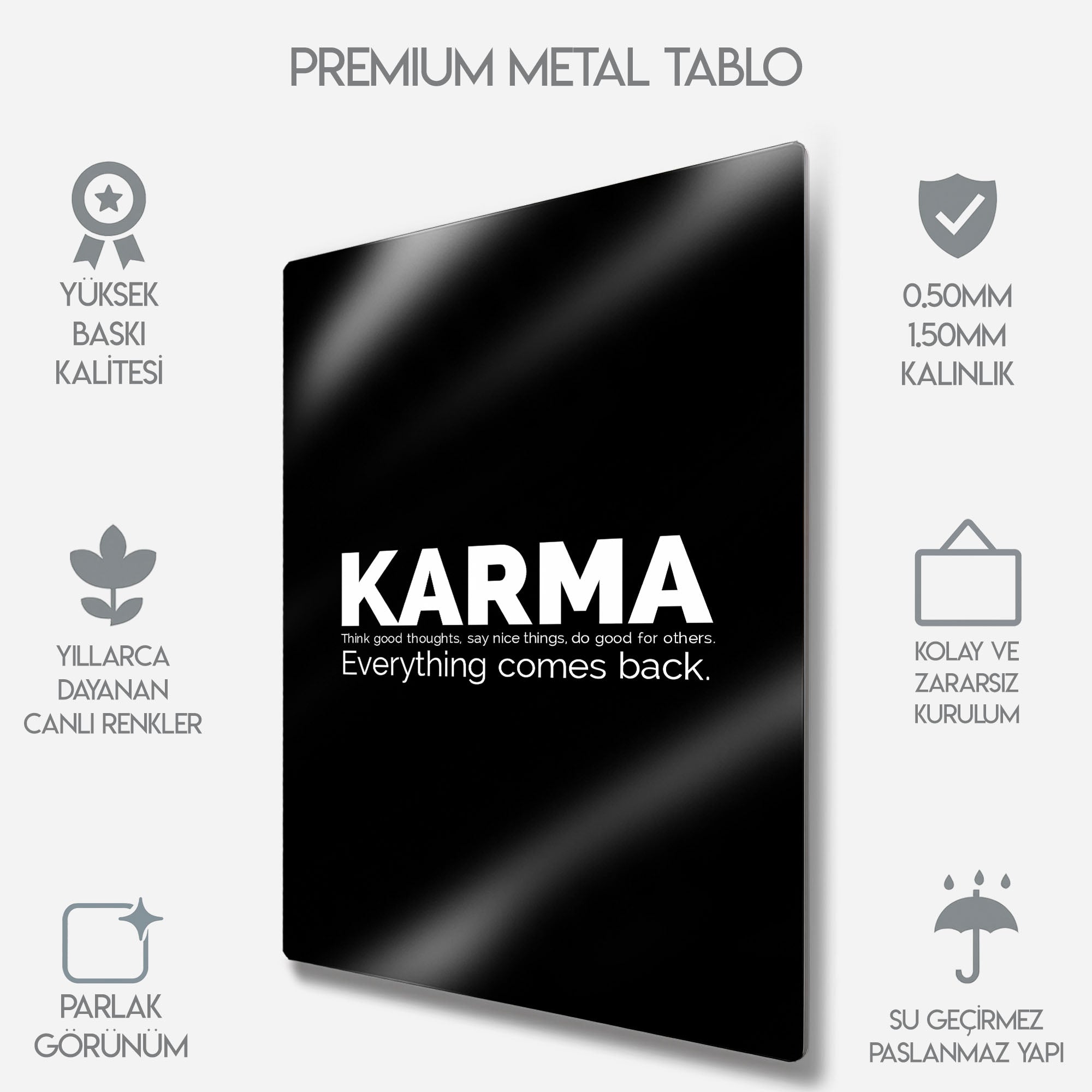 Karma Minimalist - Metal Tablo