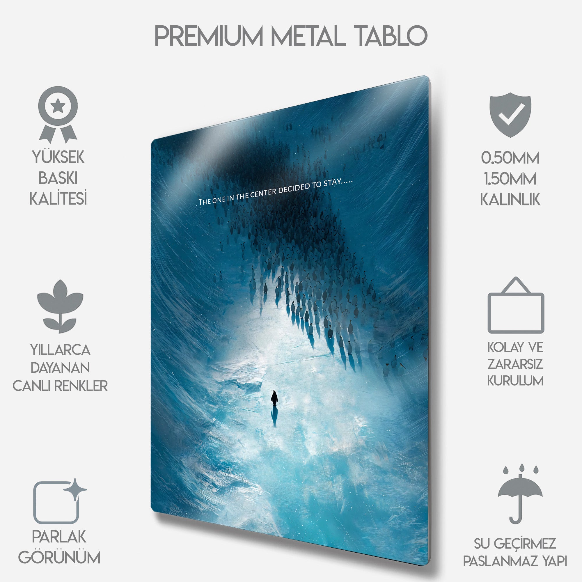 But Why, Nihilist Penguen, Penguin Motivasyon - Metal Tablo