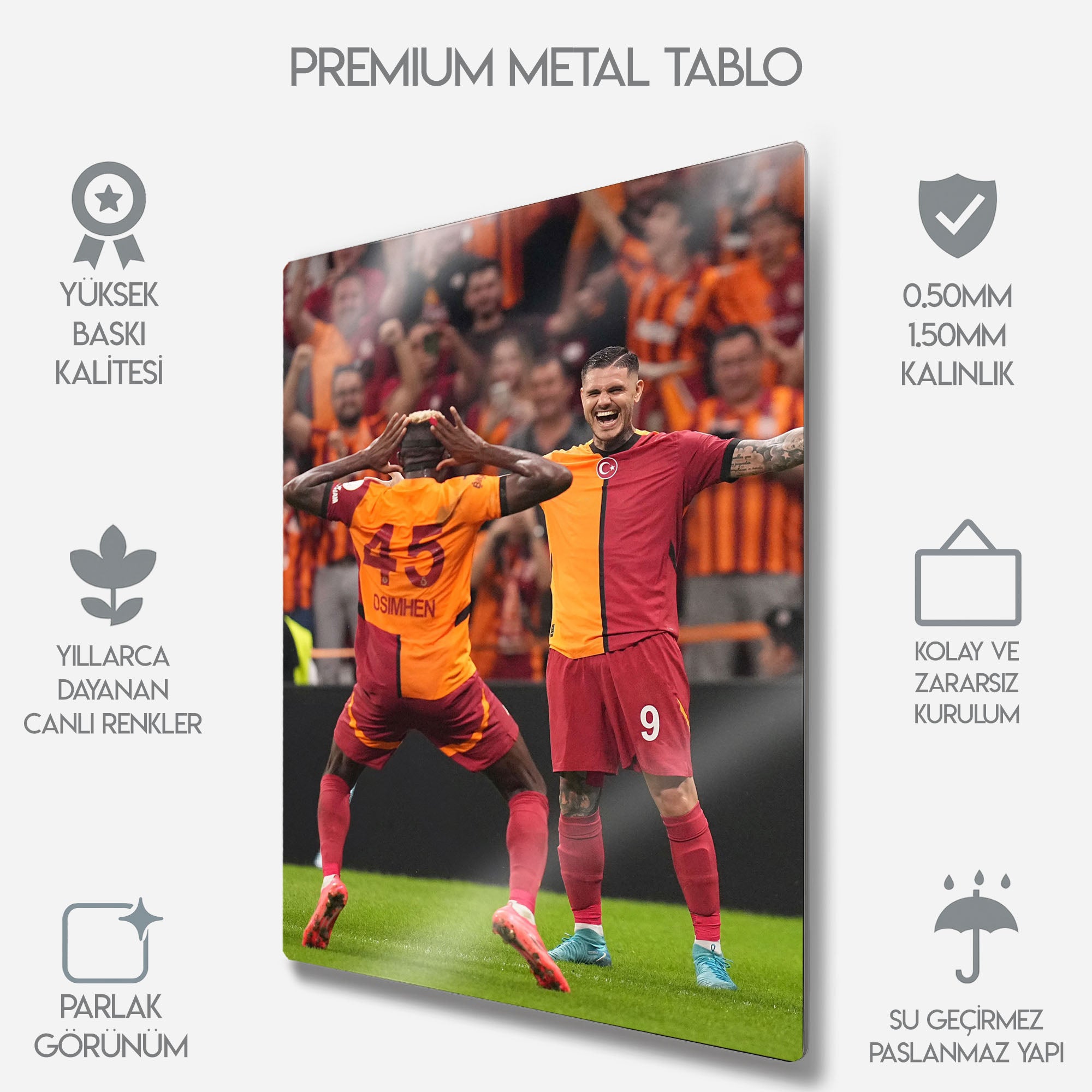 Mauro Icardi & Victor Osimhen Gol Sevinci - Metal Tablo