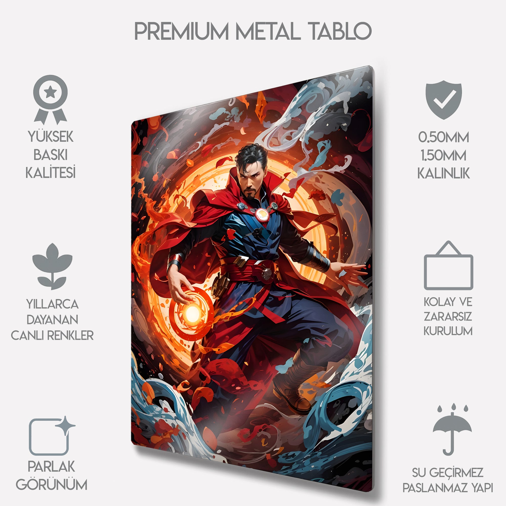 Doctor Strange Büyü Sahnesi Marvel - Metal Tablo