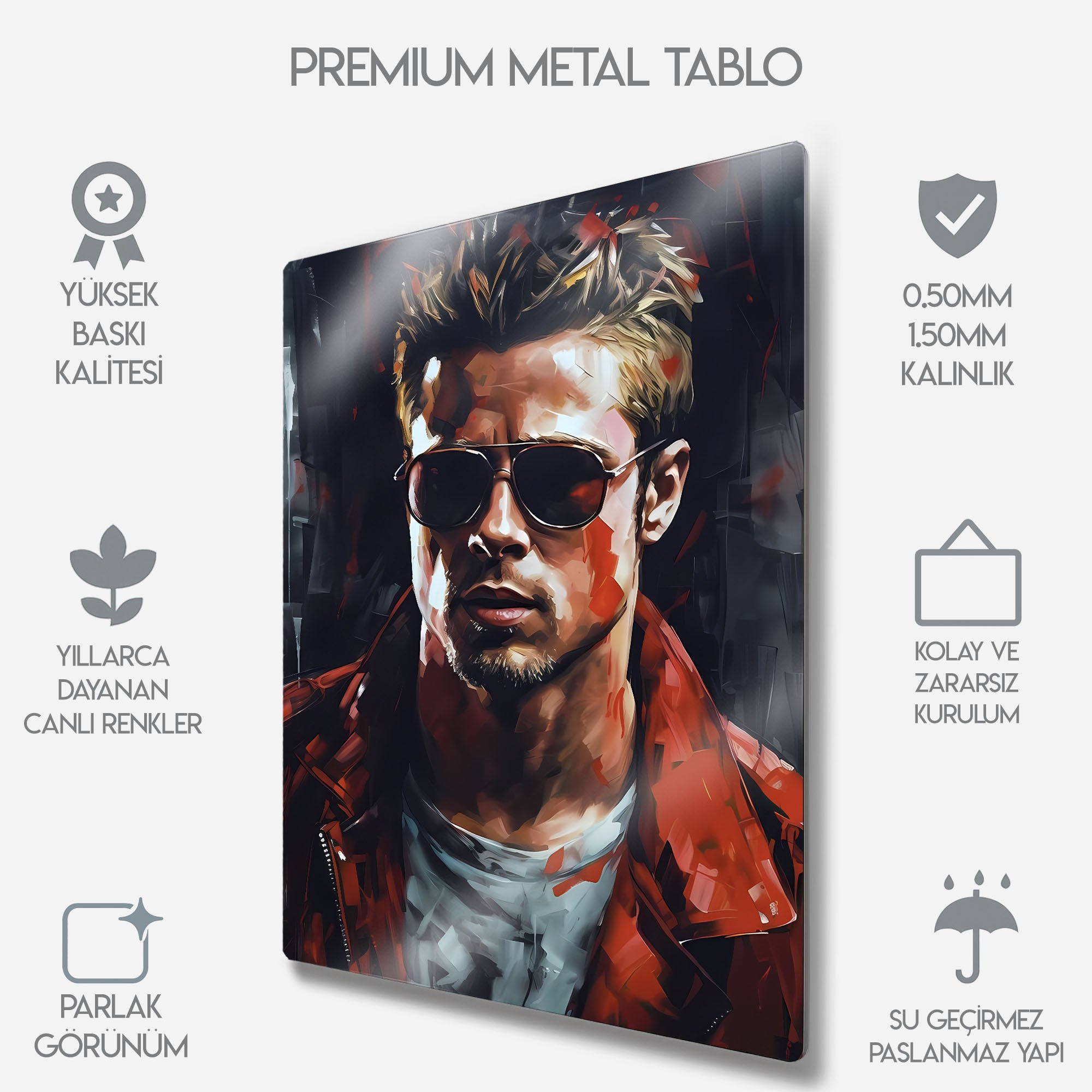 Fight Club, Tyler Durden - Metal Tablo