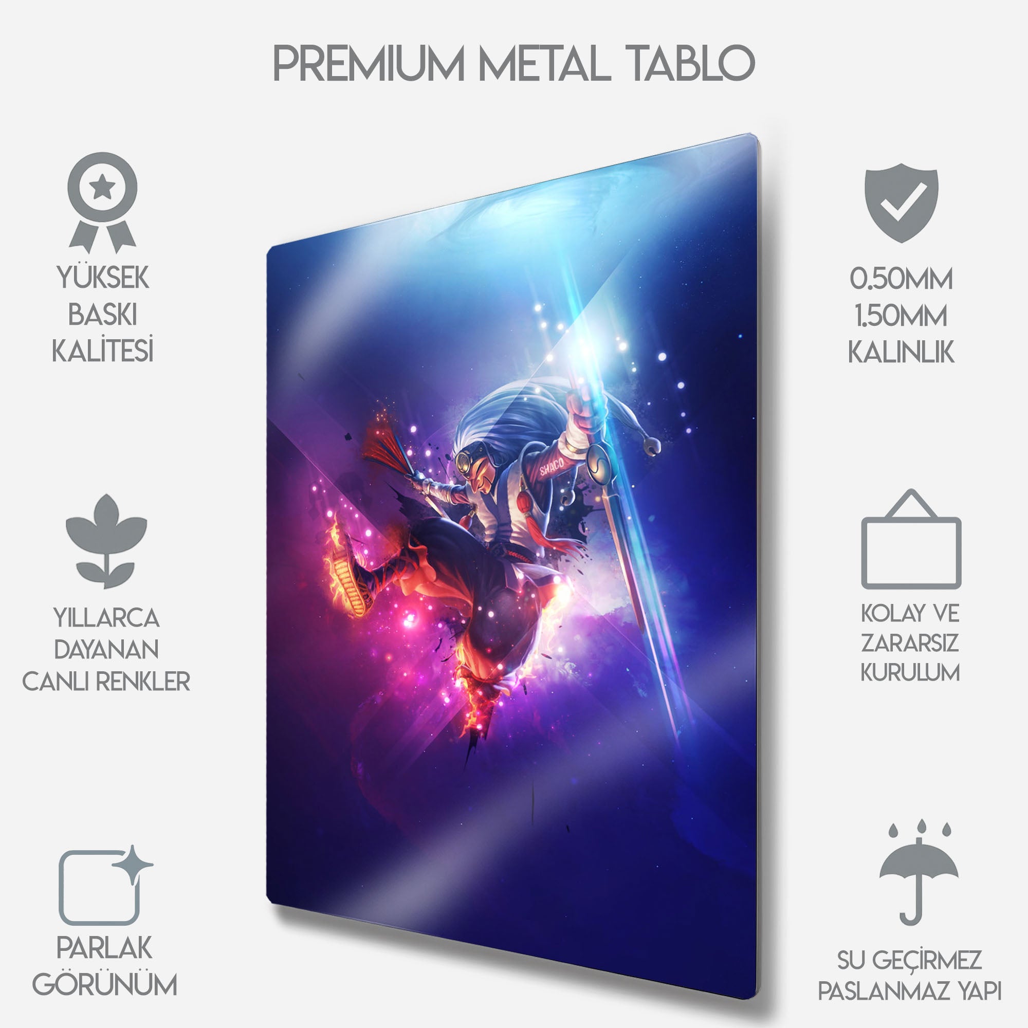 Maskeli Shaco - Metal Tablo