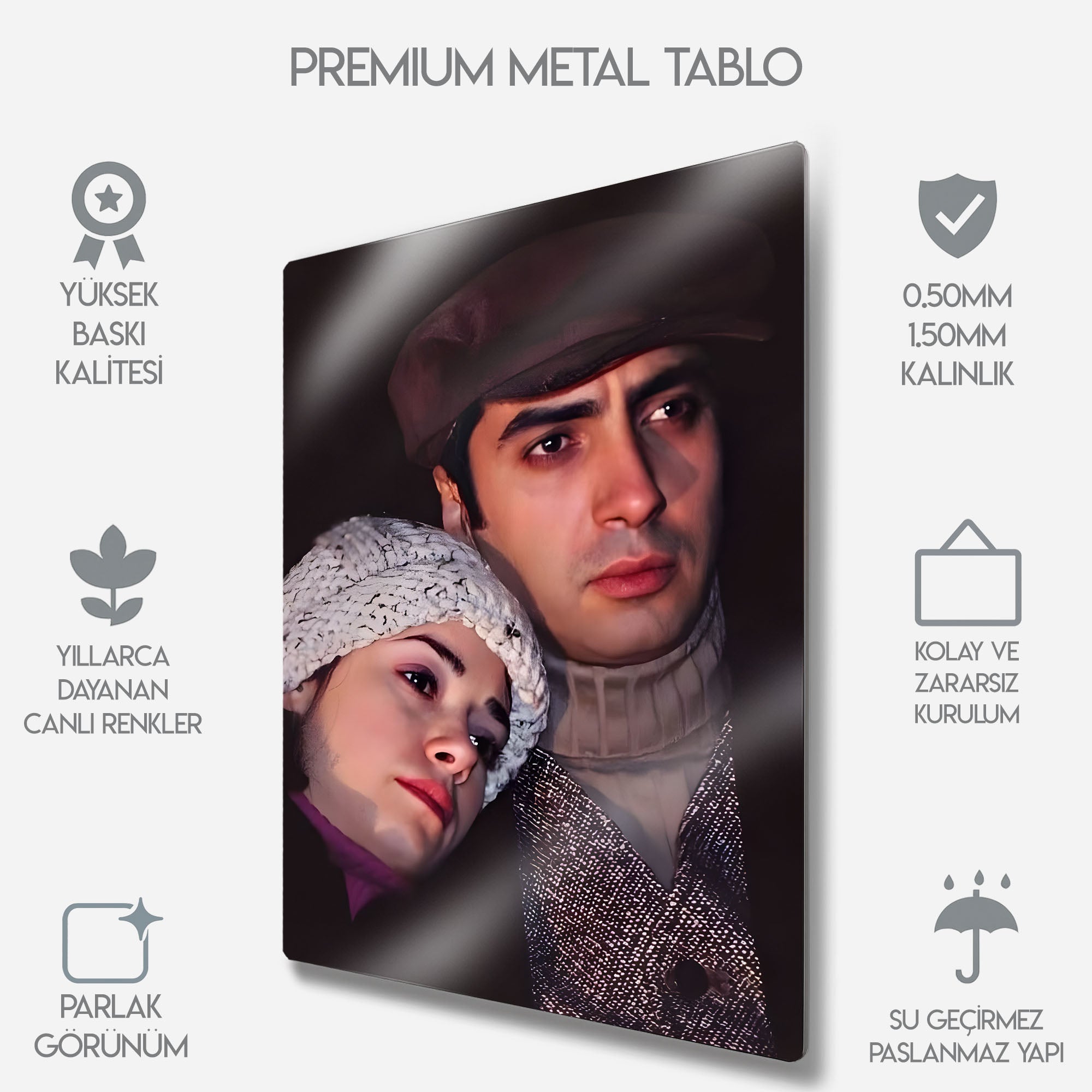 Polat & Elif - Metal Tablo