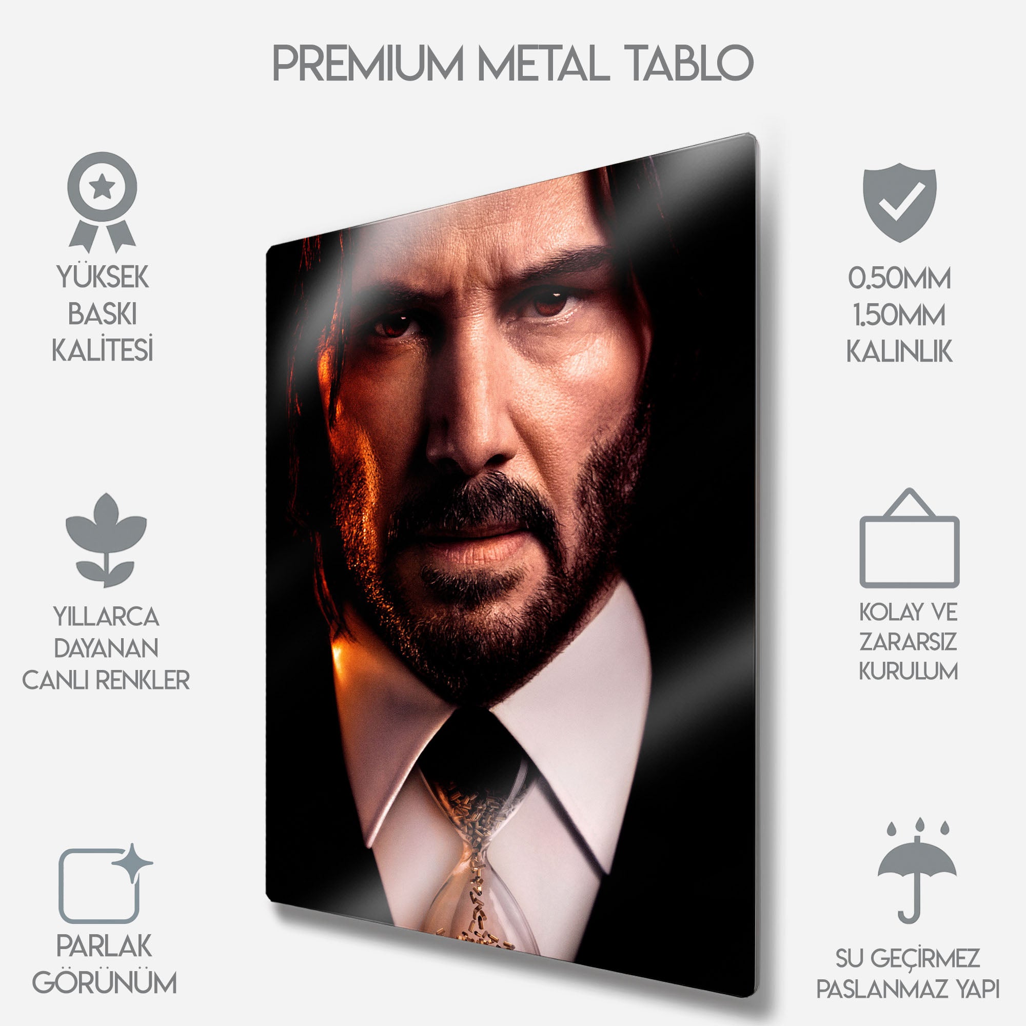 John Wick - Metal Tablo