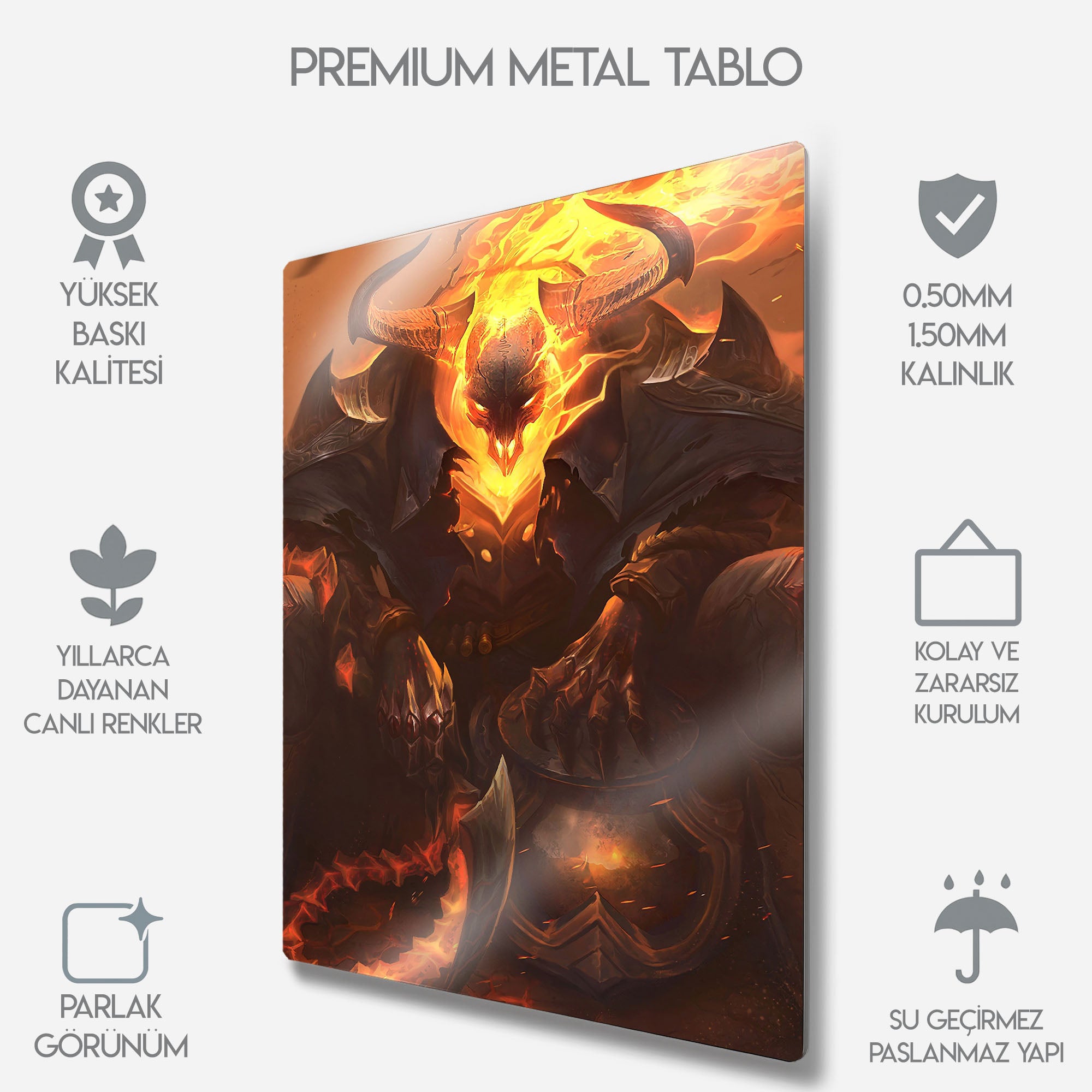 Vahşi Batılı Thresh - Metal Tablo