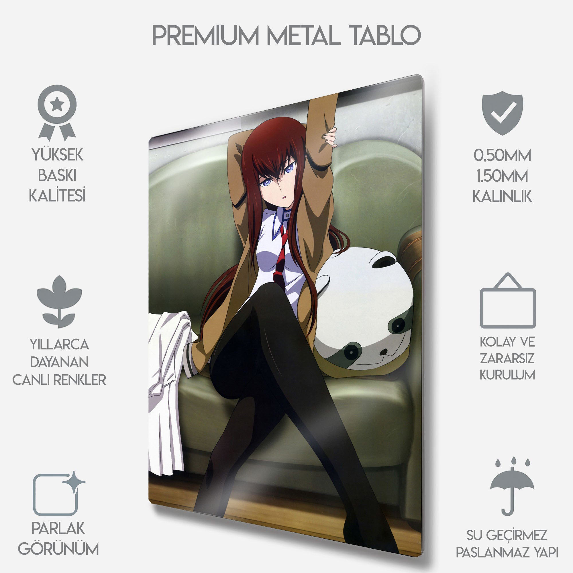 Steins;Gate Kurisu Makise - Metal Tablo