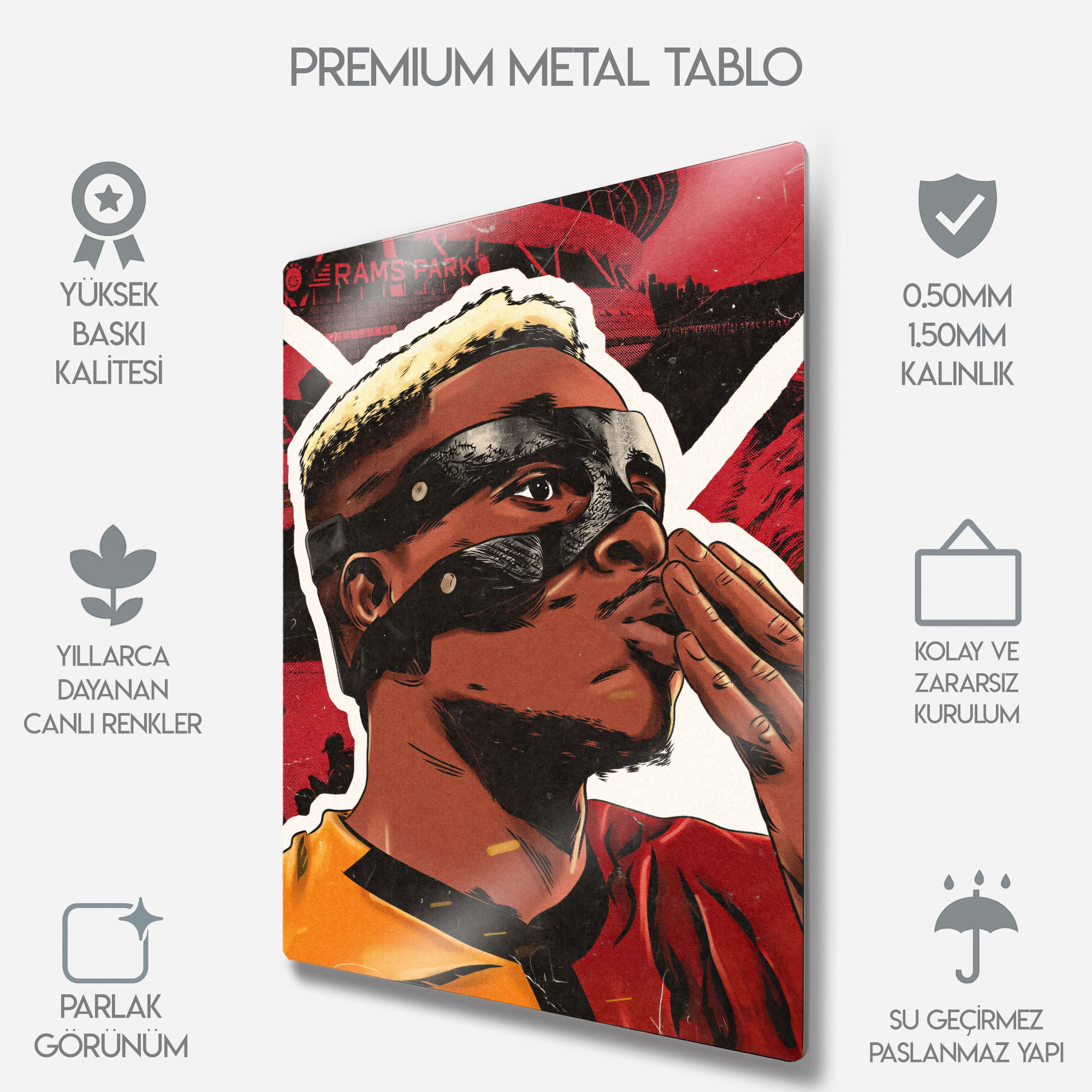 Victor Osimhen - Metal Tablo