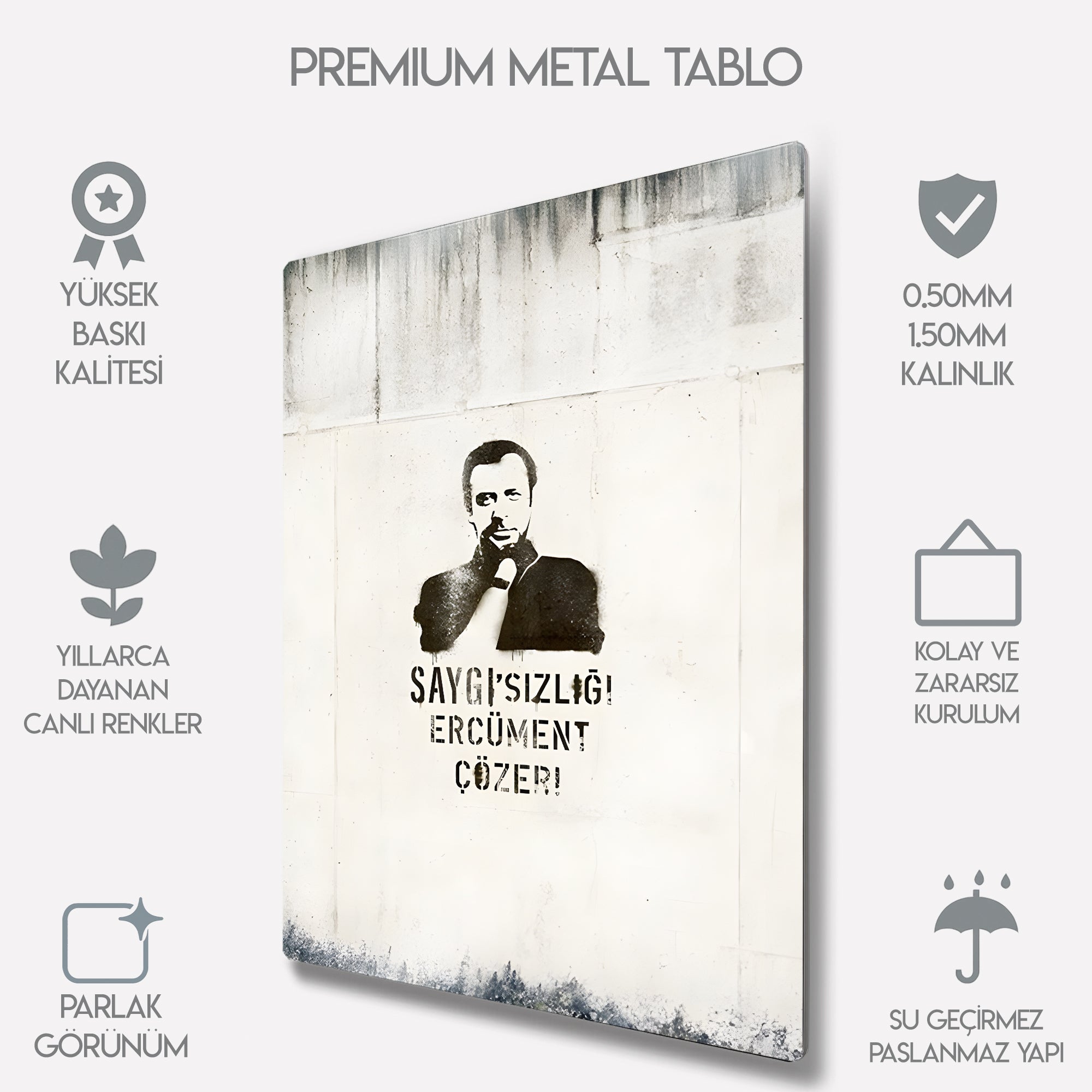 Ercüment Çözer Saygı - Metal Tablo