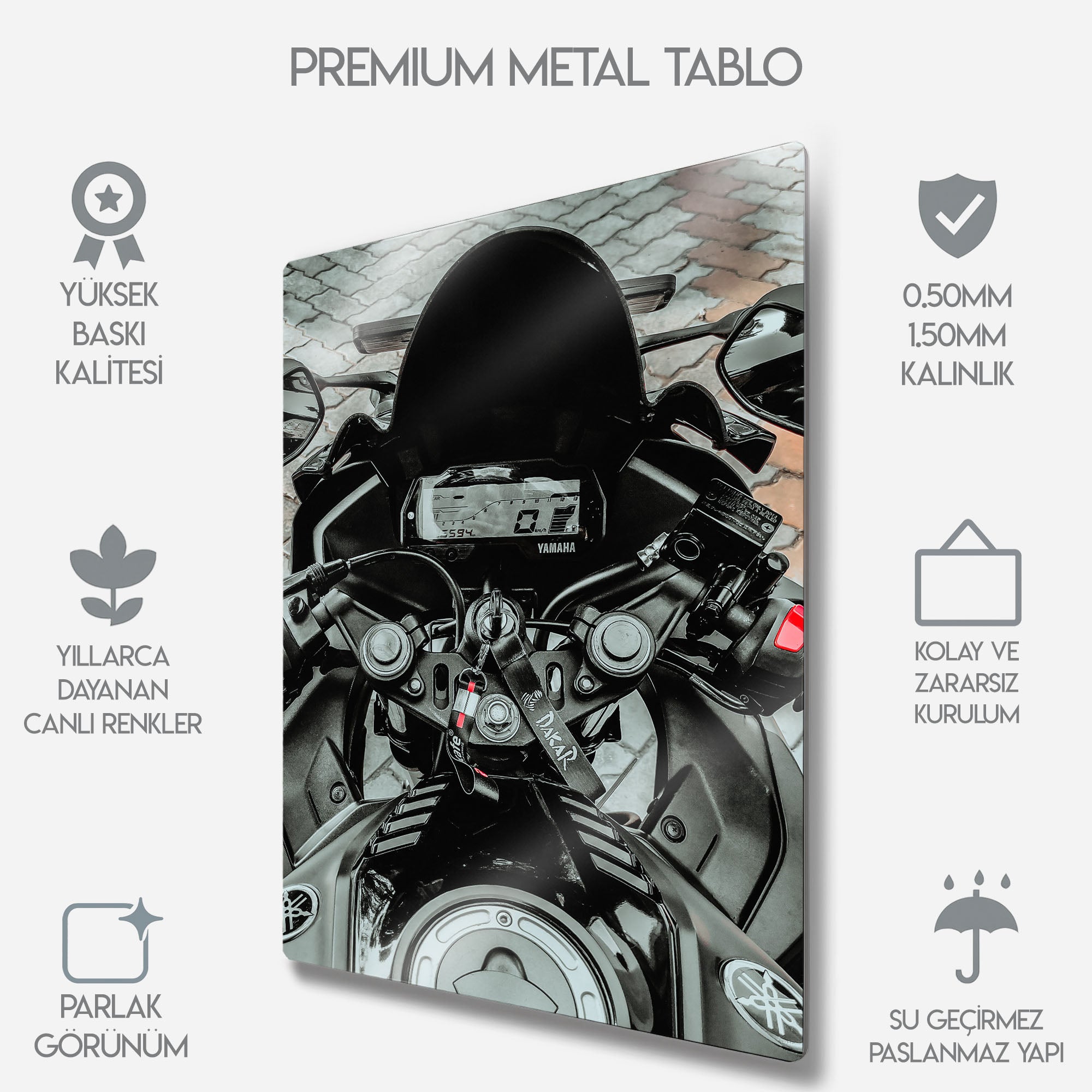 Yamaha R Serisi Kokpit - Metal Tablo