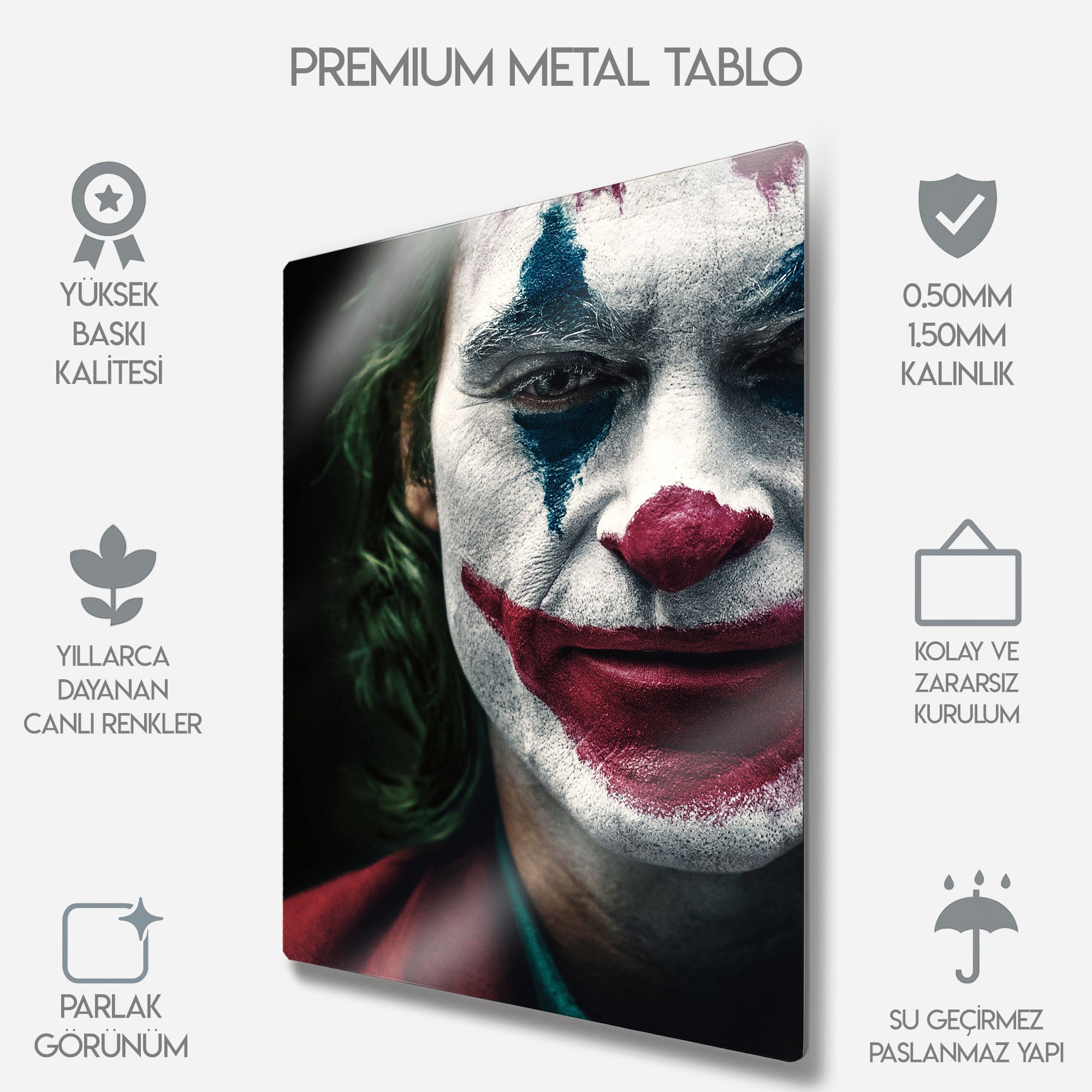Joker (2019) Joaquin Phoenix - Metal Tablo