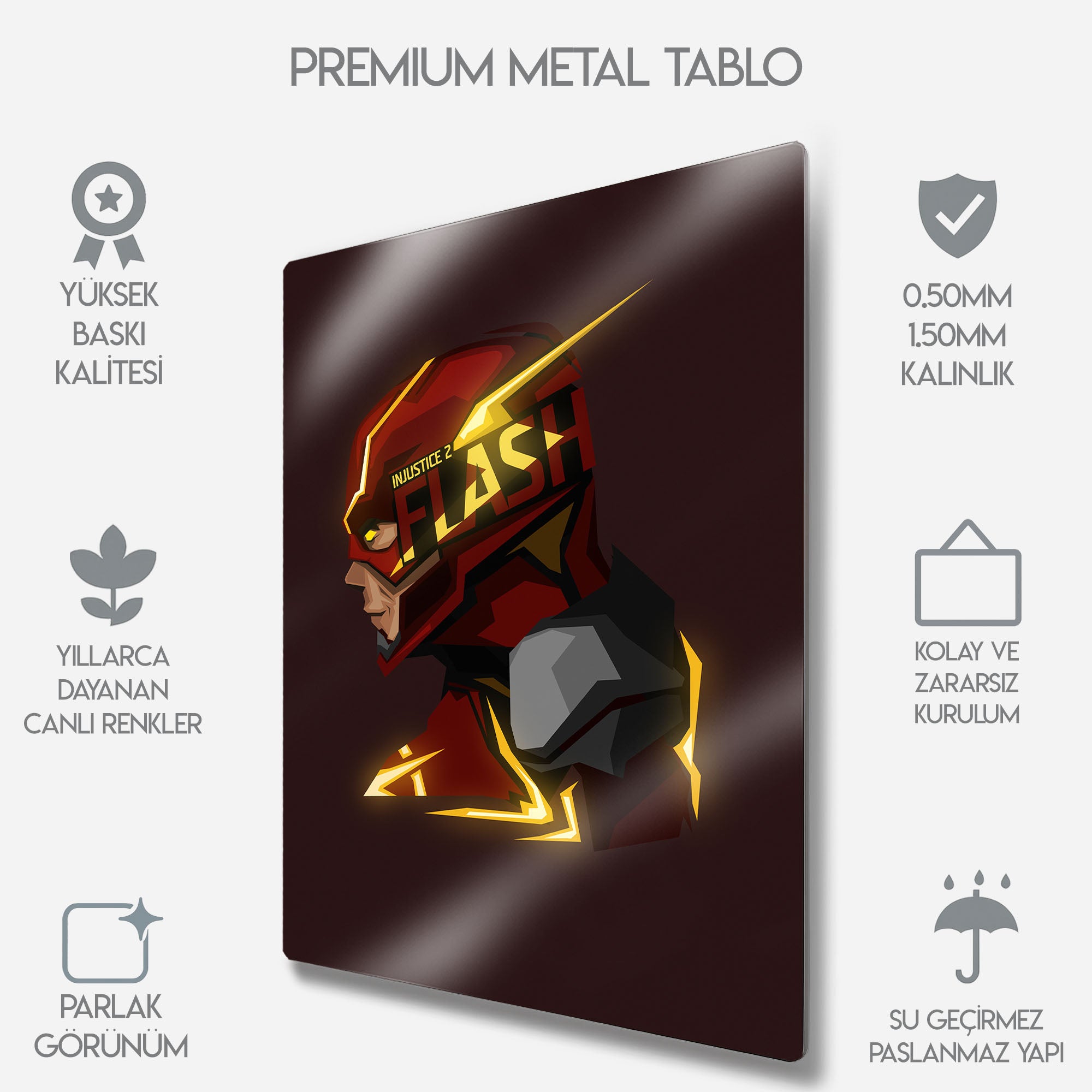 DC The Flash Injustice 2 - Metal Tablo