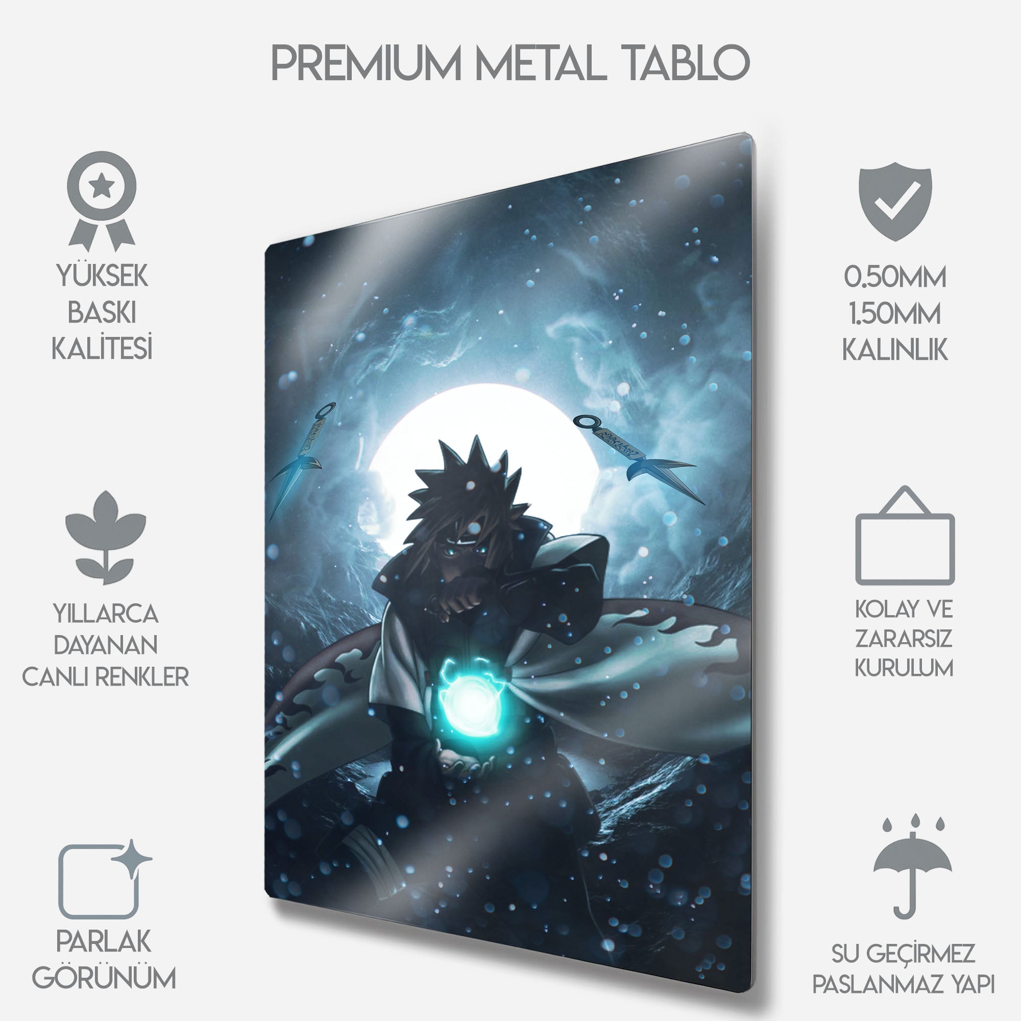 Naruto Minato Namikaze - Metal Tablo