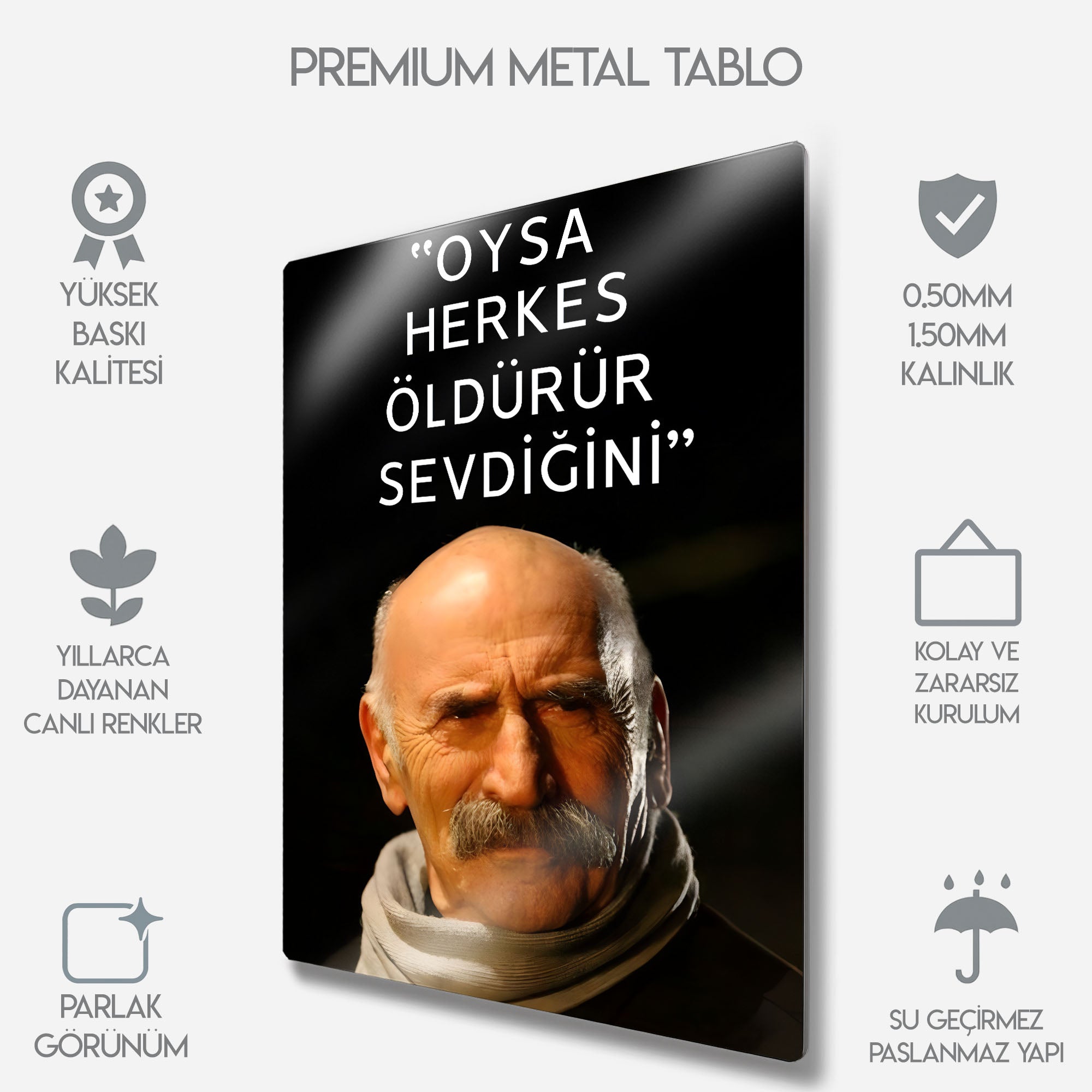 Ramiz Dayı, Oysa Herkes Öldürür Sevdiğini - Metal Tablo