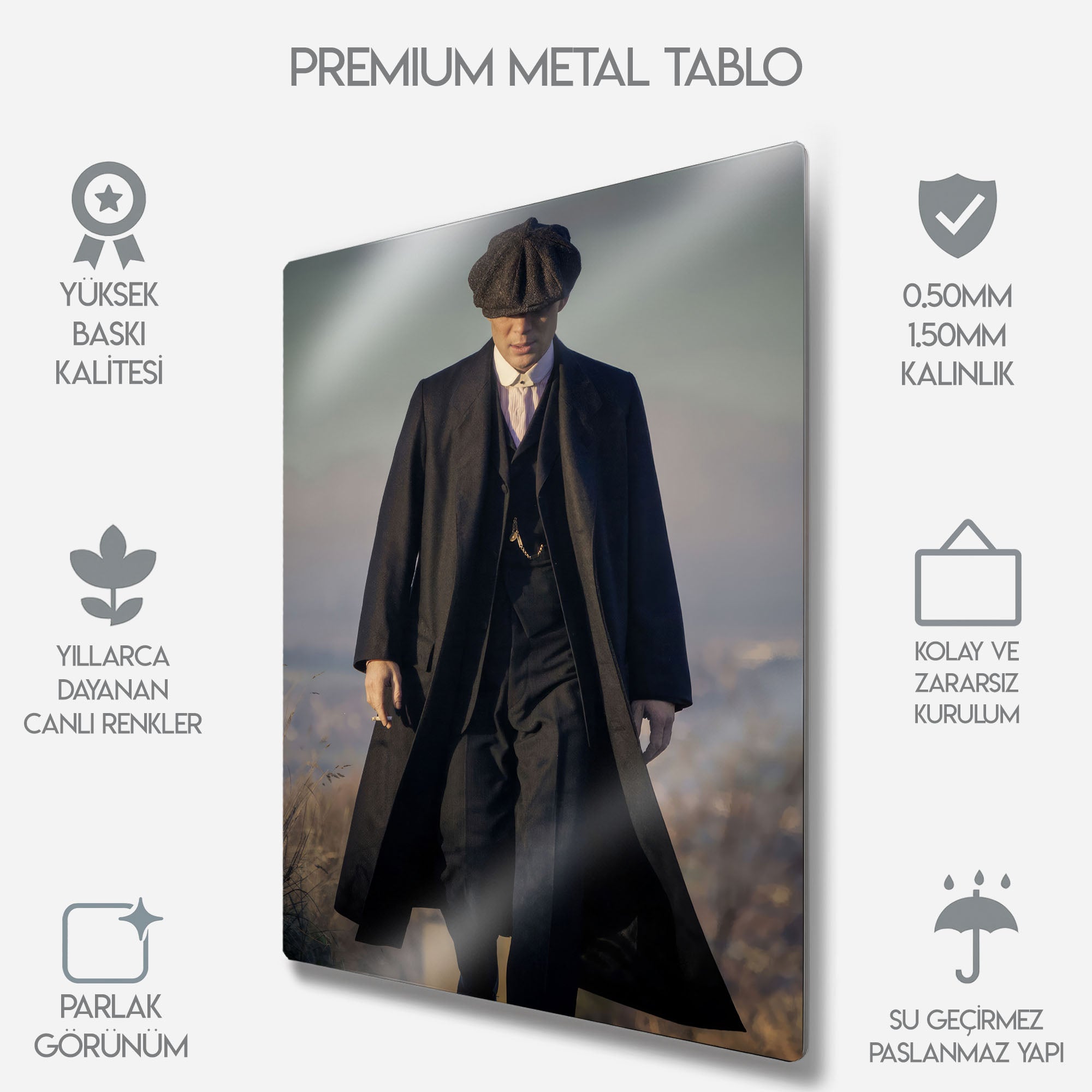 Peaky Blinders Thomas Shelby - Metal Tablo