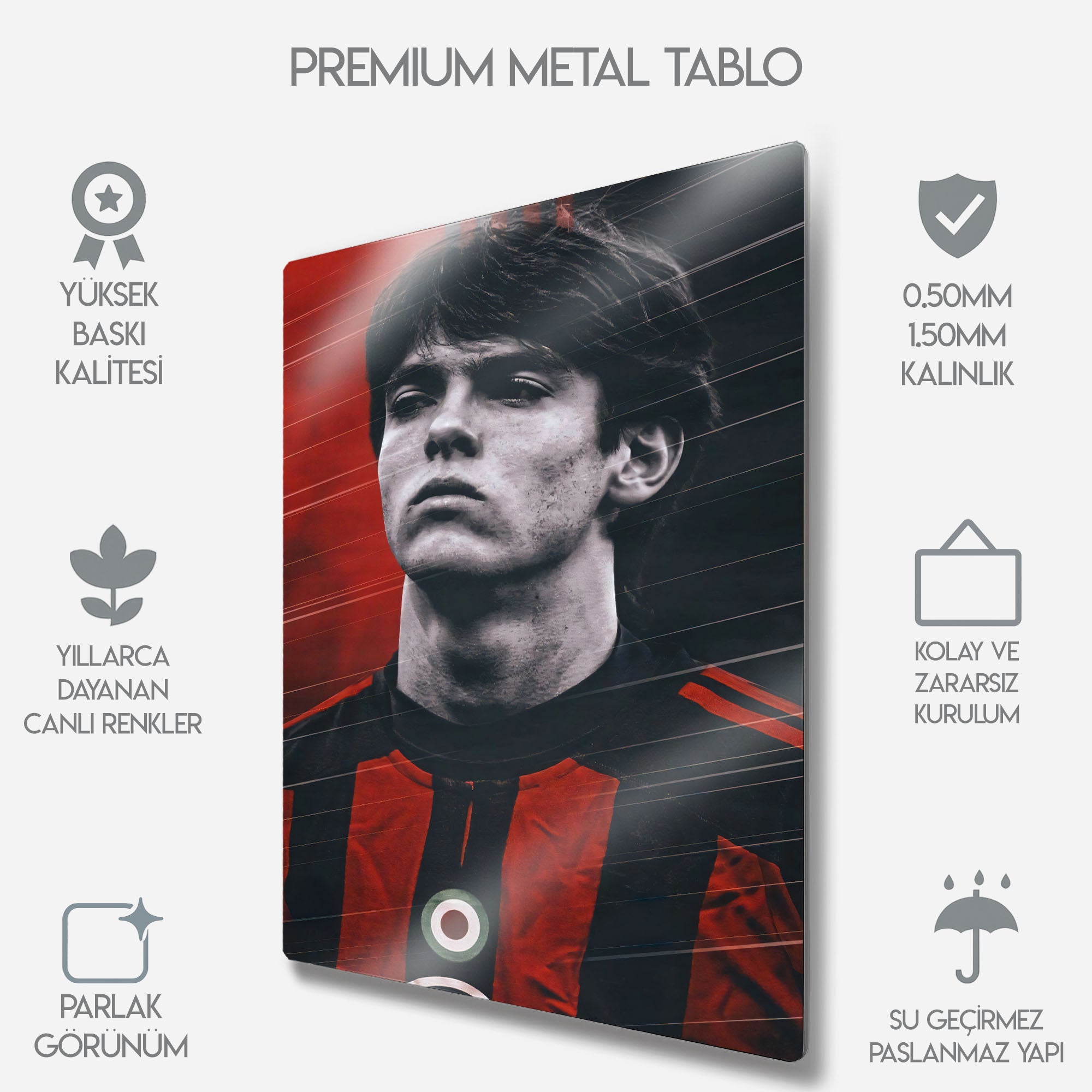 Ricardo Kaká AC Milan - Metal Tablo