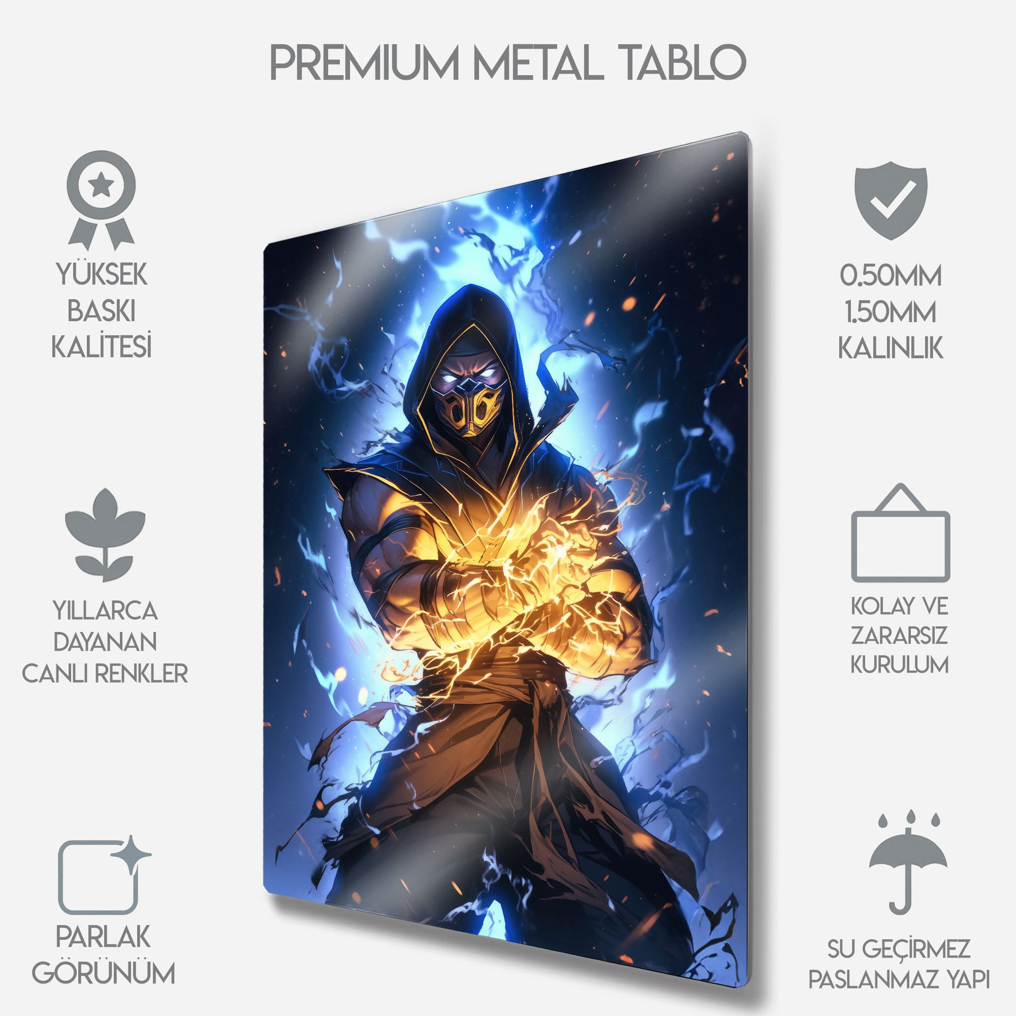 Mortal Kombat Scorpion - Metal Tablo